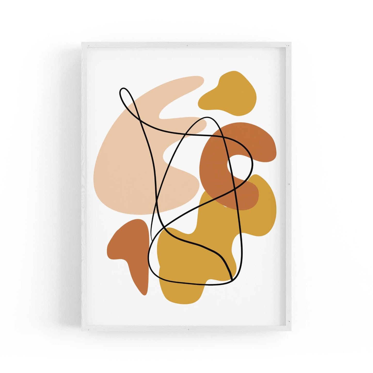 Minimal Autumn Abstract Shapes Wall Art #2 - The Affordable Art Company