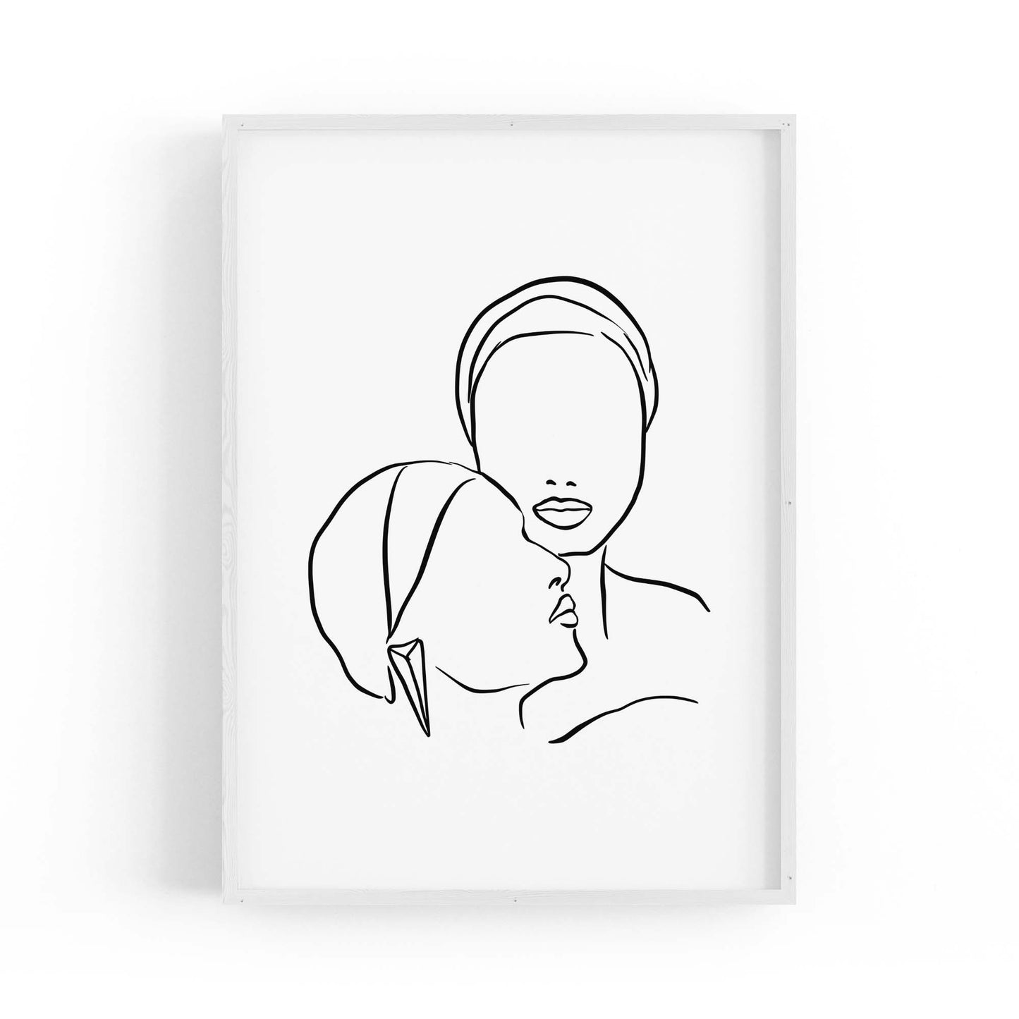 Comfort Female Line Bedroom Minimal Wall Art - The Affordable Art Company
