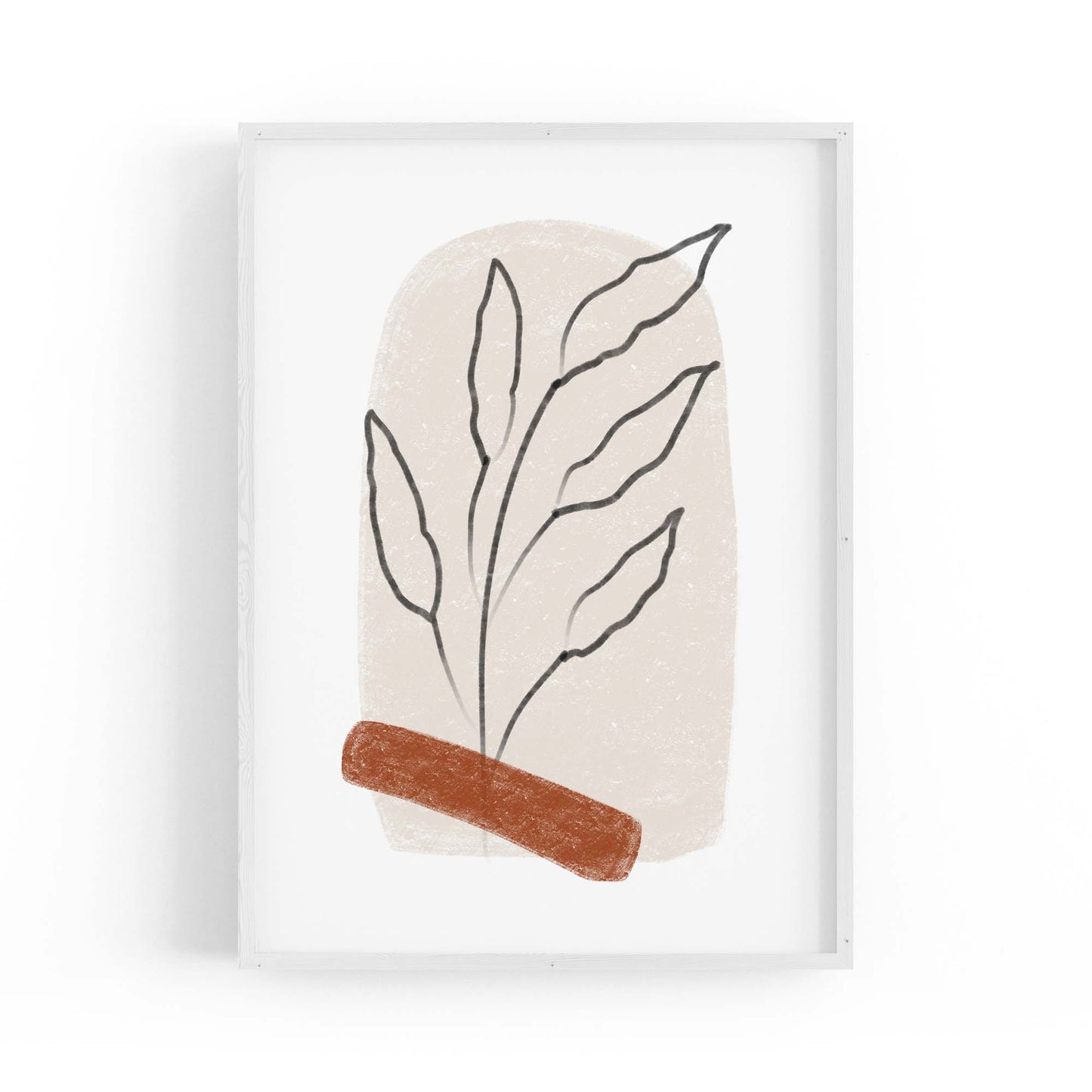 Modern Abstract Shape Minimal Retro Wall Art #6 - The Affordable Art Company