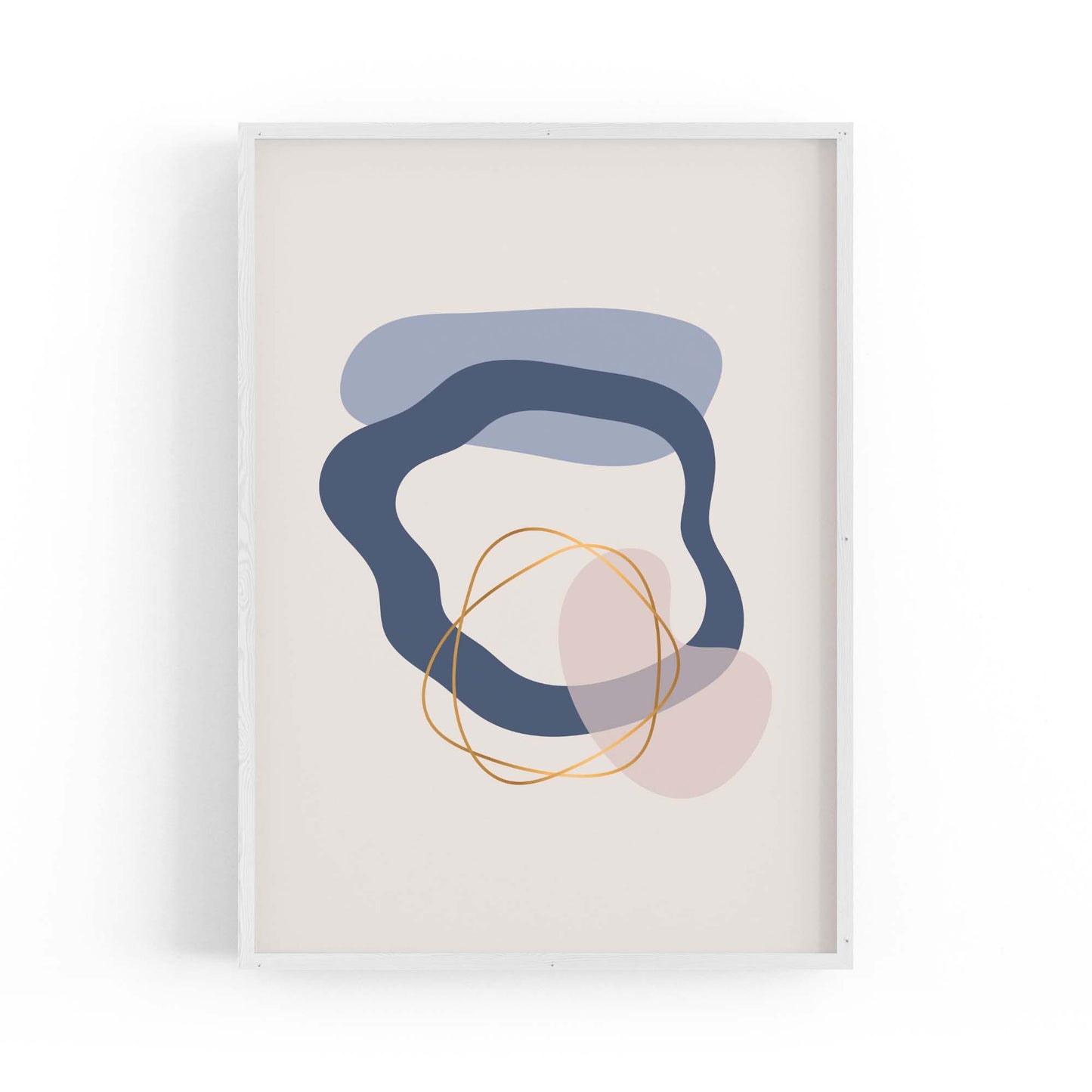 Pale Abstract Shapes Wall Art #4 - The Affordable Art Company