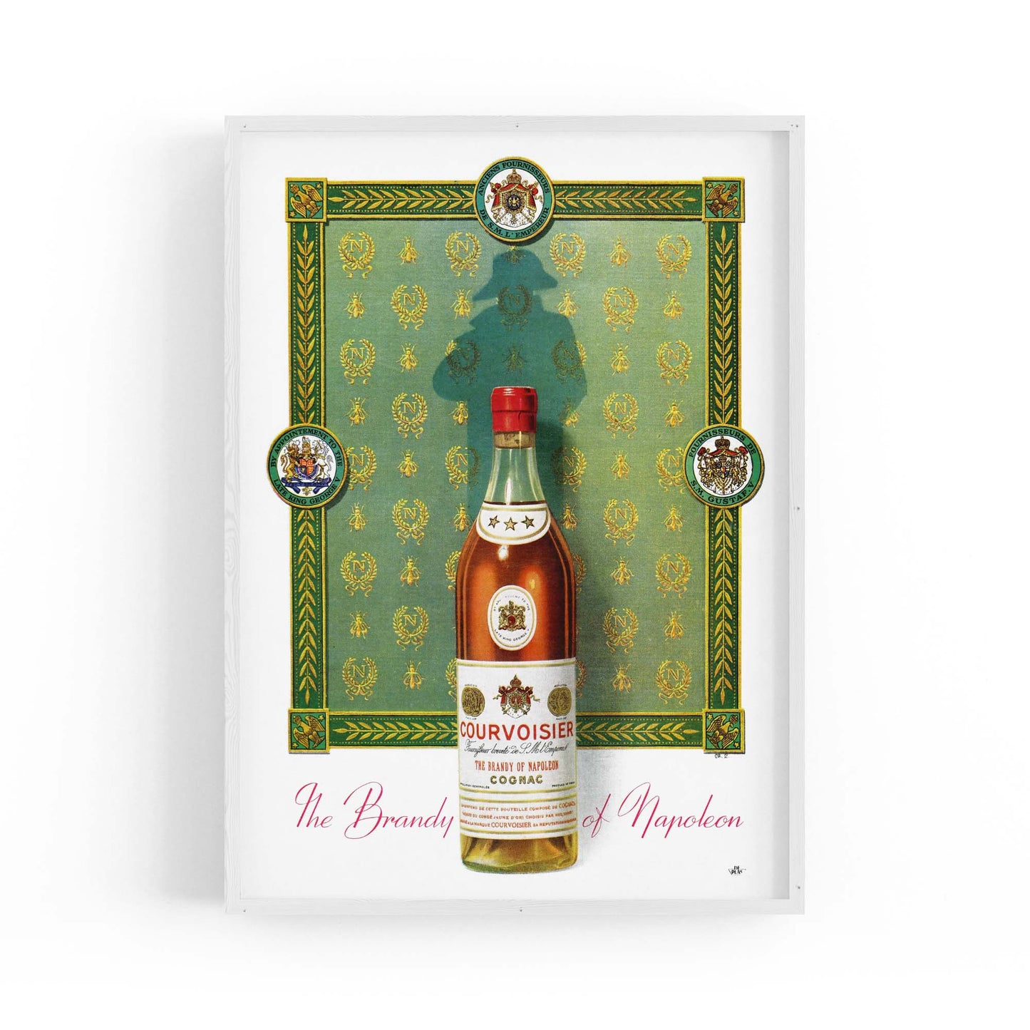 Courvoisier Cognac Vintage Drinks Advert Wall Art - The Affordable Art Company