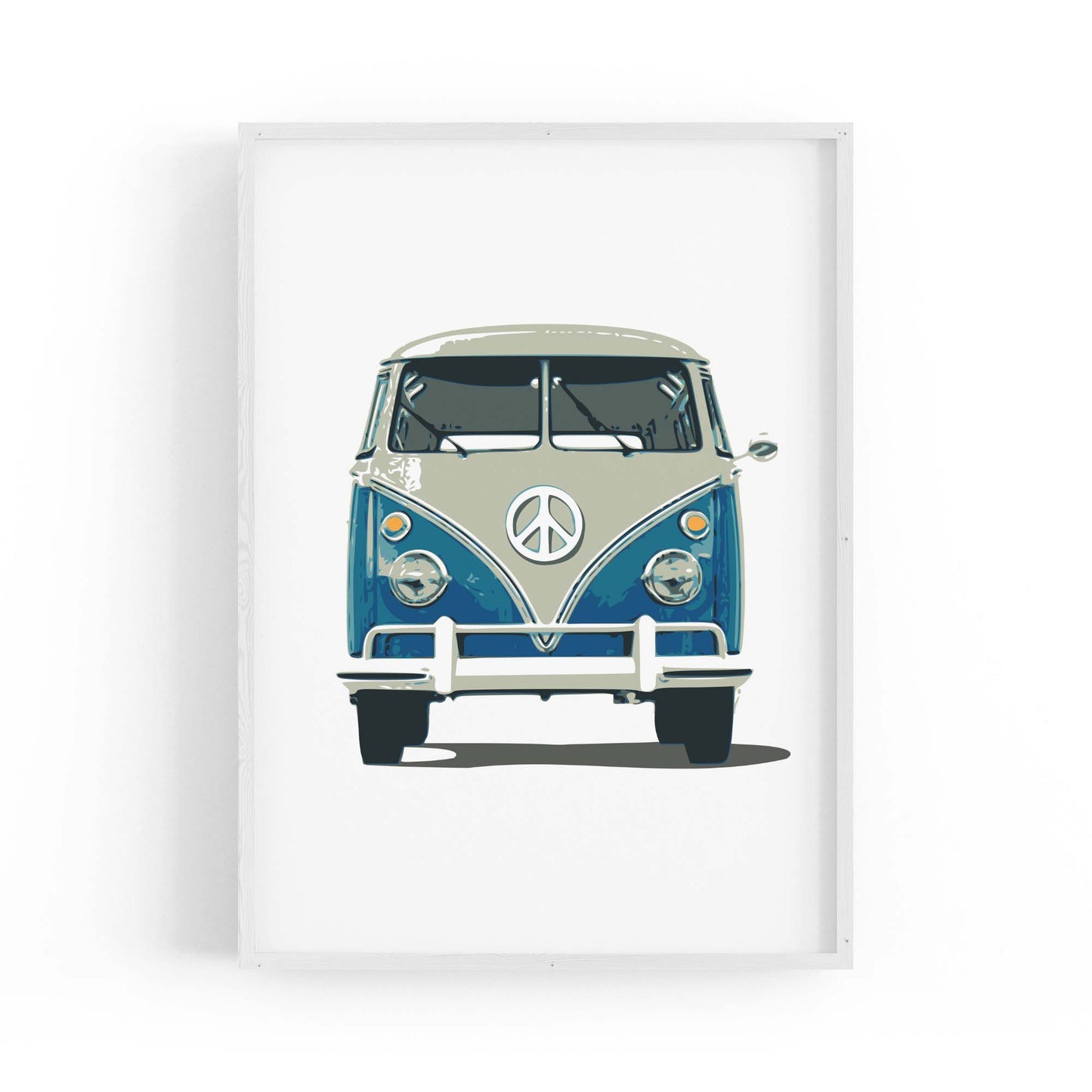 Retro Camper Van Travel Boho Hippy Wall Art #2 - The Affordable Art Company