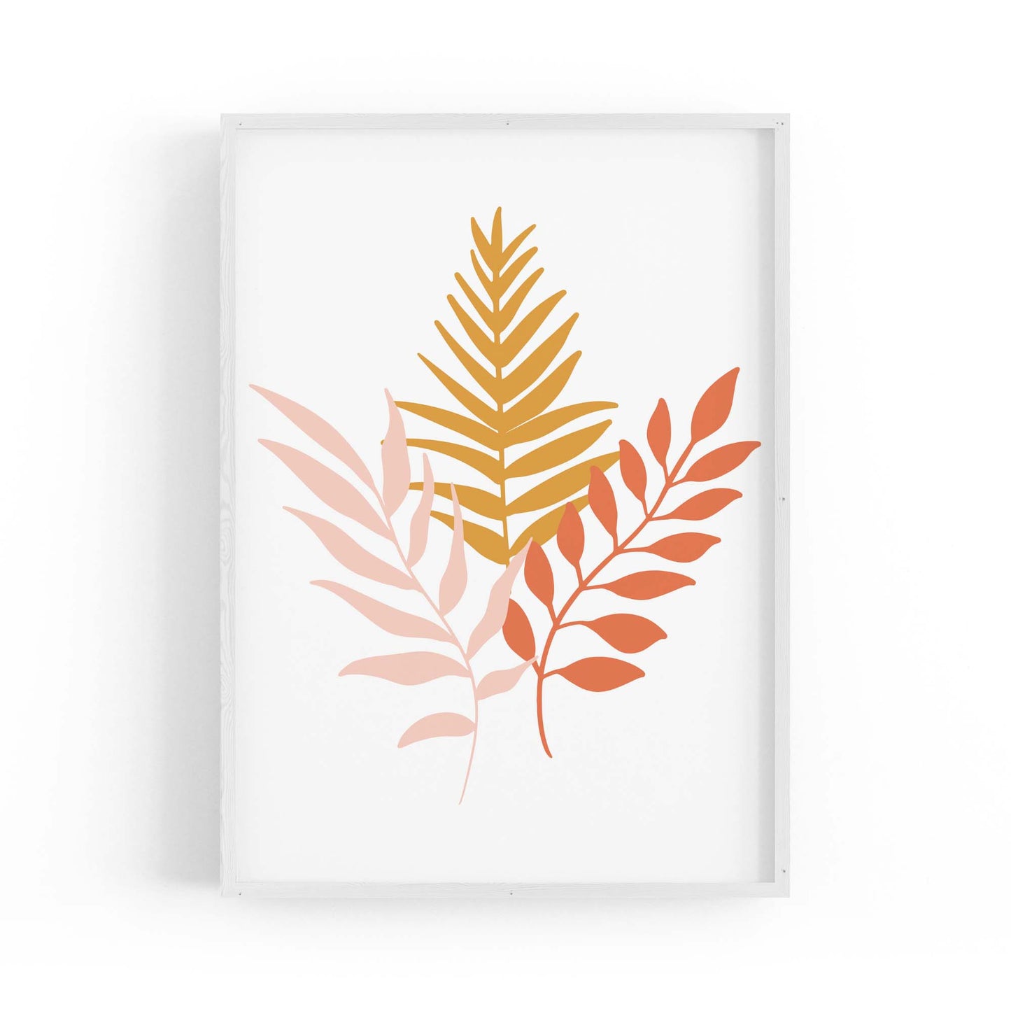 Abstract House Plant Minimal Living Room Wall Art #4 - The Affordable Art Company