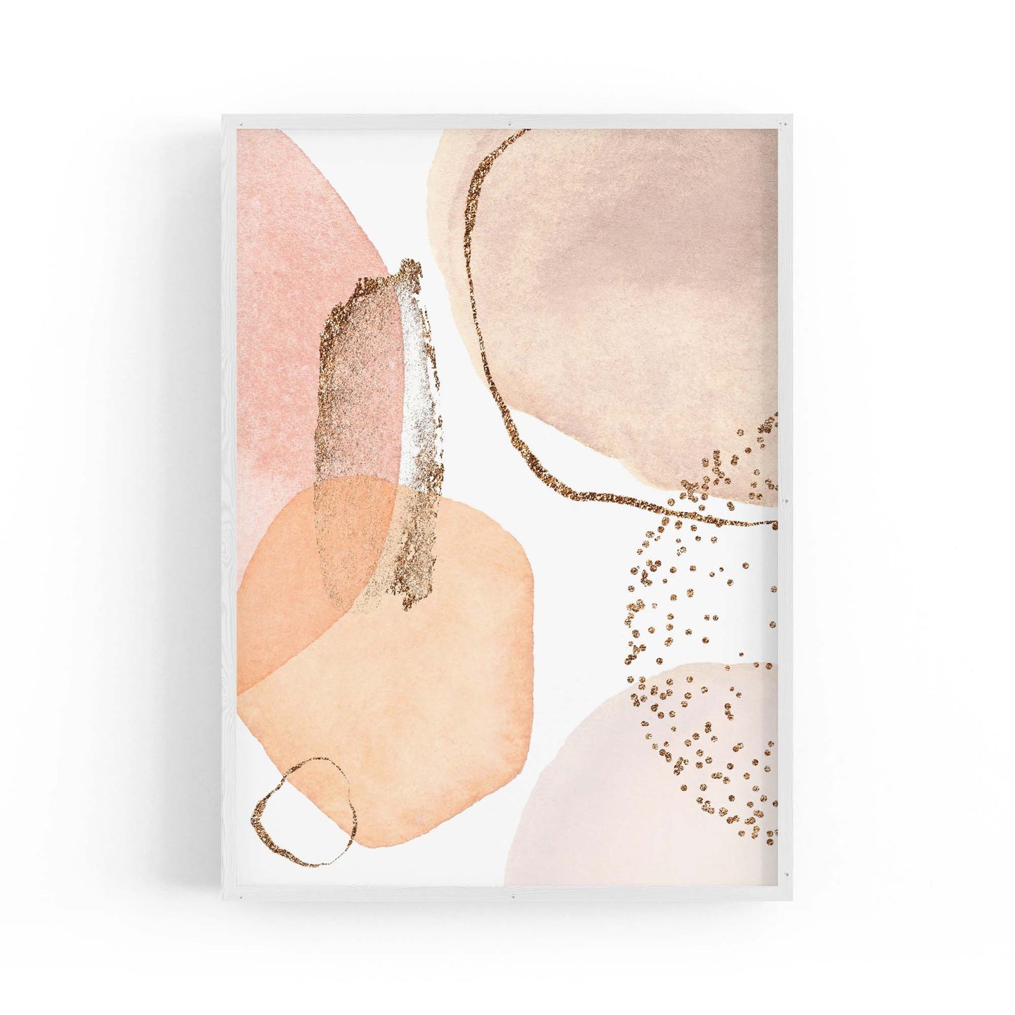 Abstract Modern Watercolour Shapes Painting Wall Art #9 - The Affordable Art Company