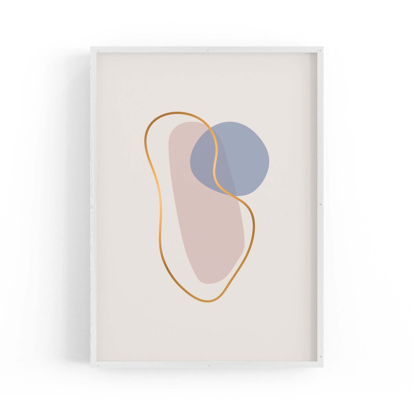 Pale Abstract Shapes Wall Art #1 - The Affordable Art Company