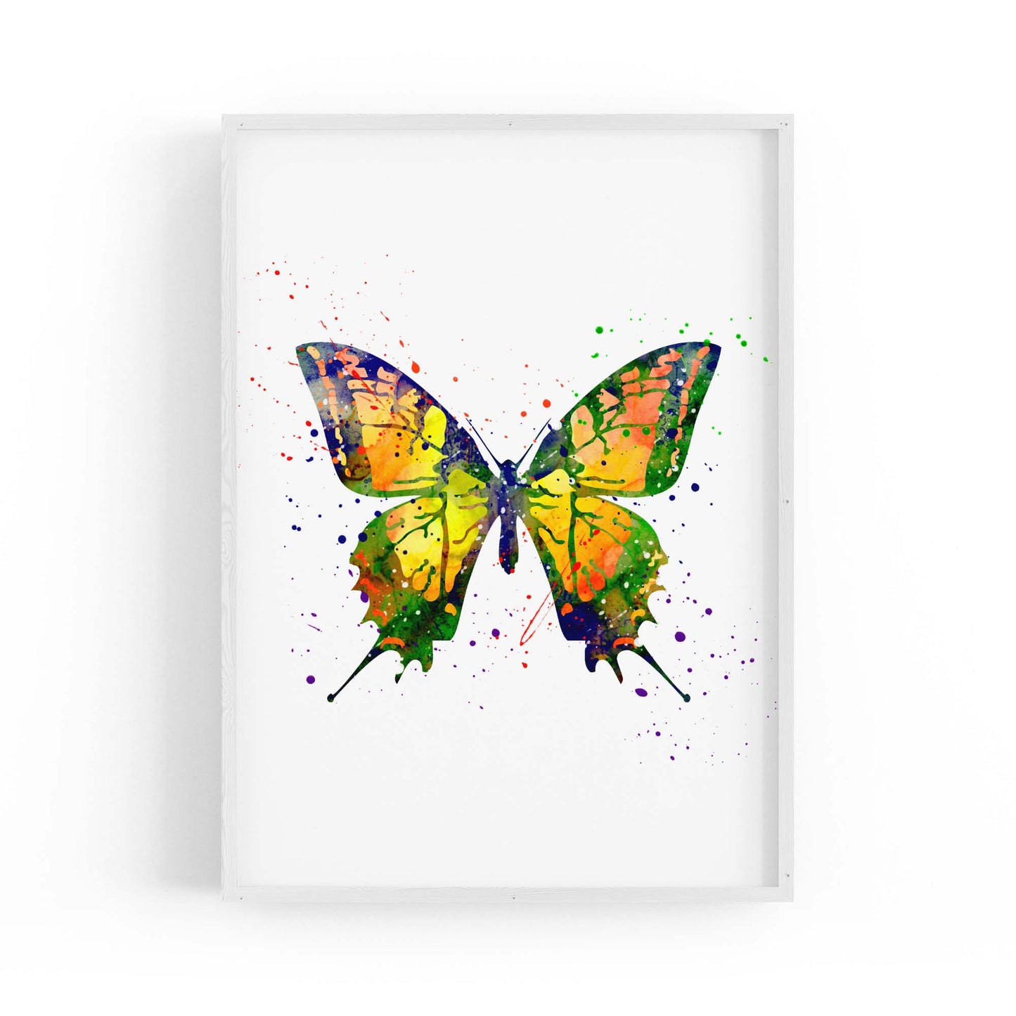 Butterfly Cute Nursery Baby Toddler Wall Art #3 - The Affordable Art Company