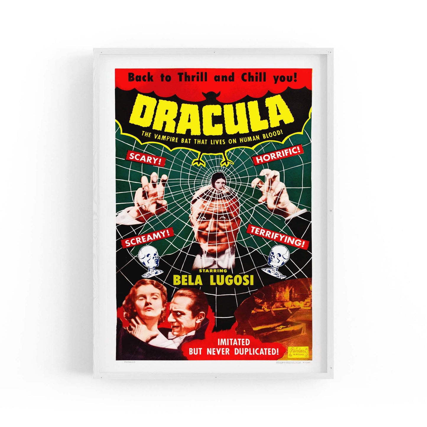 Dracula Movie Vintage Advert Hollywood Wall Art - The Affordable Art Company