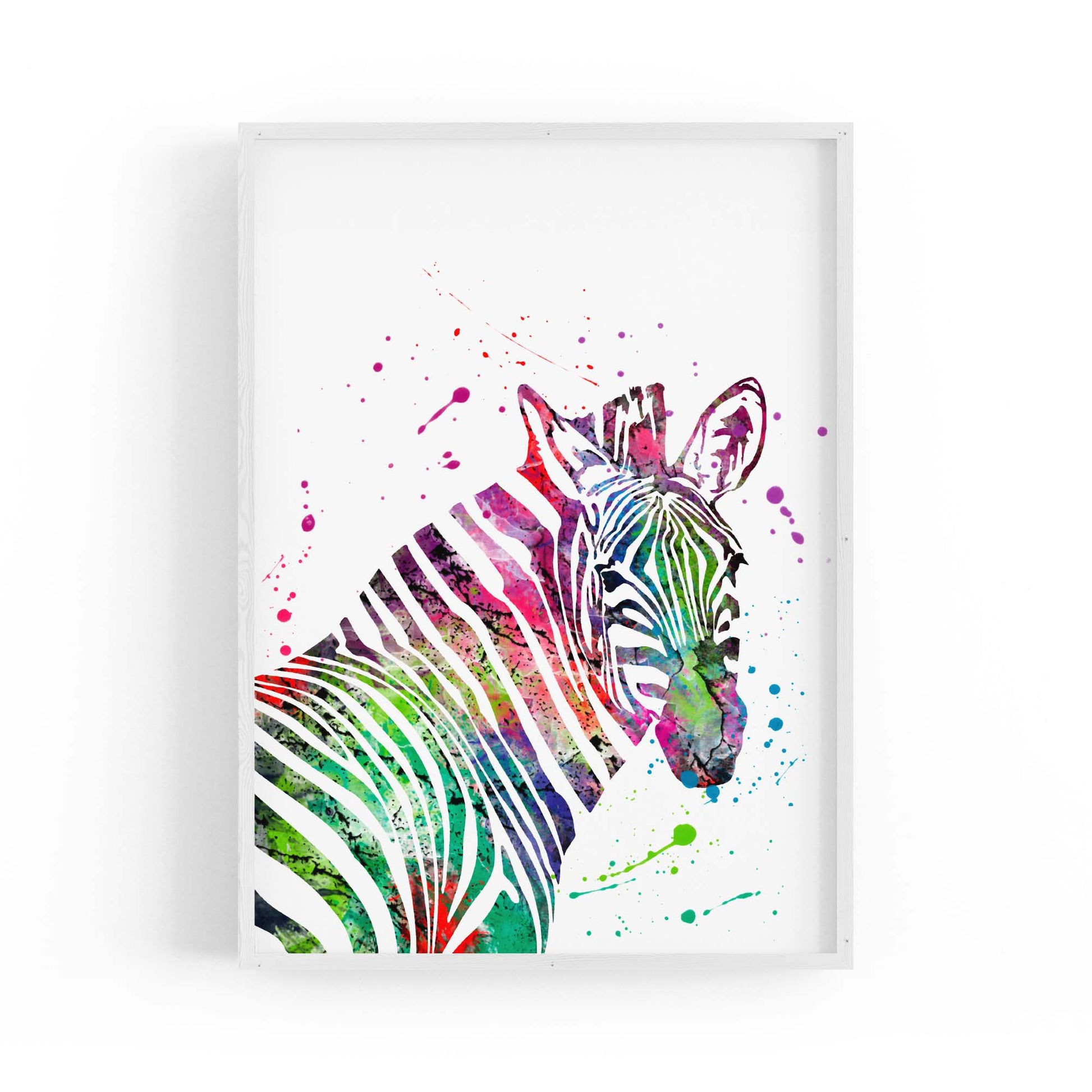 Zebra Painting Nursery Safari Animal Wall Art #1 - The Affordable Art Company