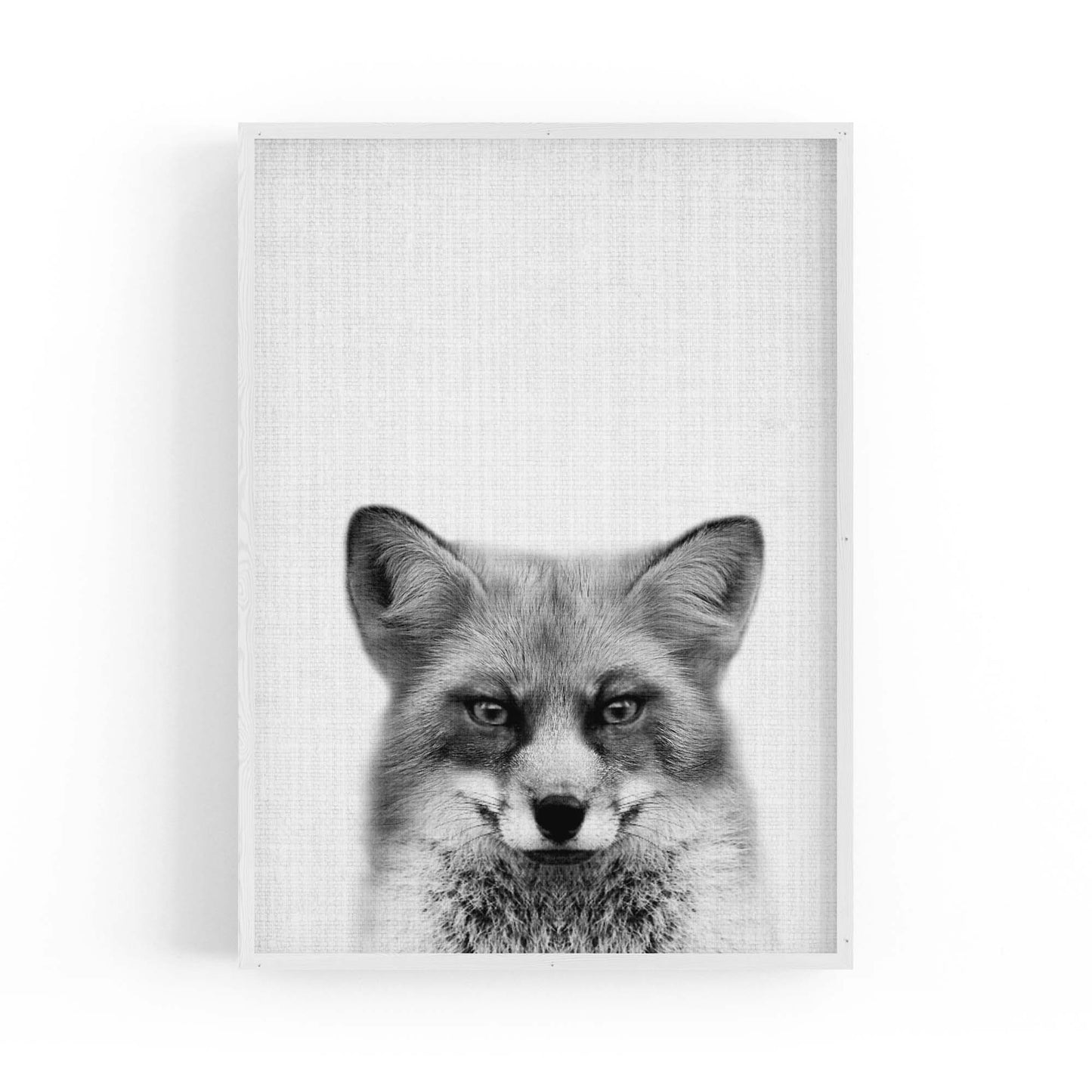 Fox Portrait Drawing Minimal Animal Wall Art - The Affordable Art Company