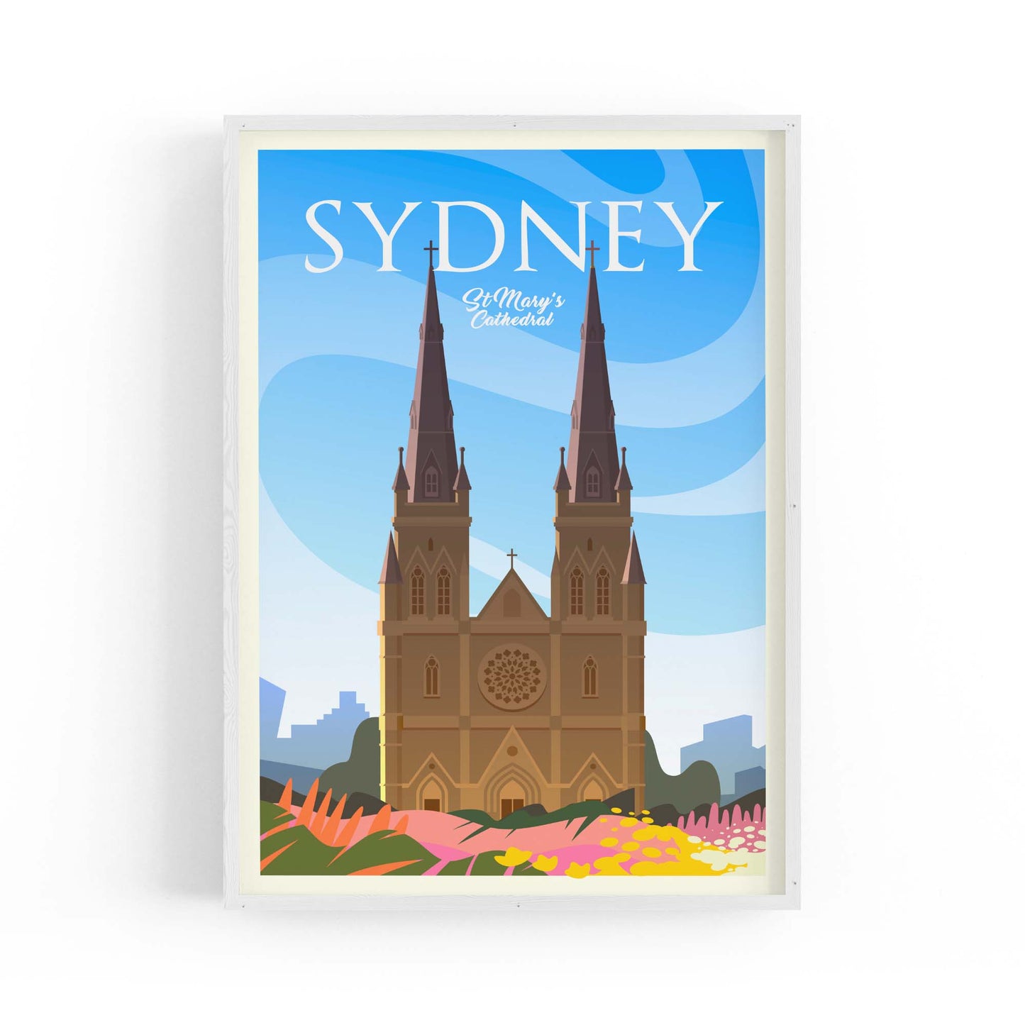 Retro Sydney Australia Vintage Travel Wall Art #1 - The Affordable Art Company