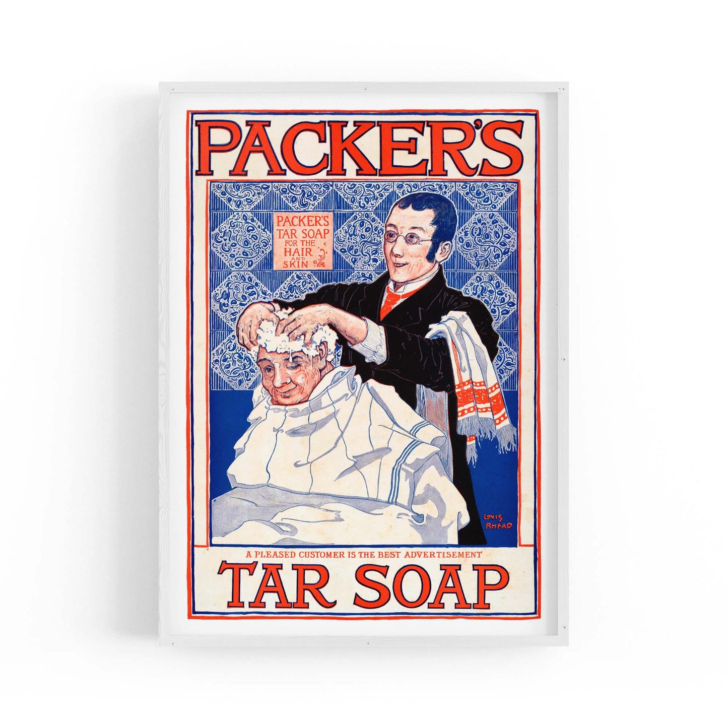 Packers Tar Soap Laundry Vintage Advert Wall Art - The Affordable Art Company