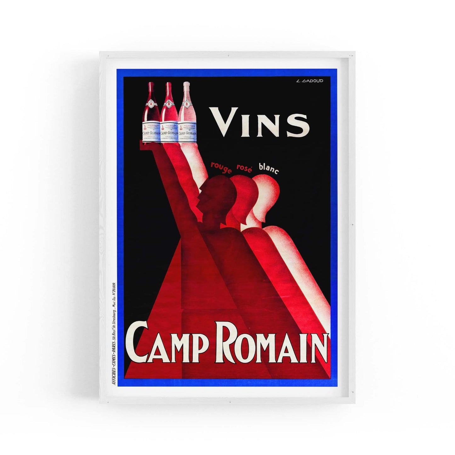 Camp Romain Vintage Drinks Advert Wall Art - The Affordable Art Company