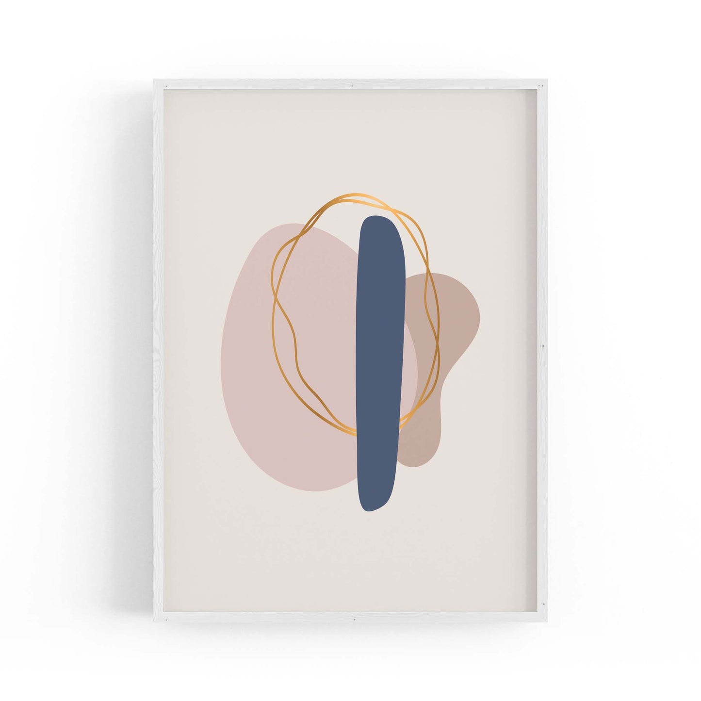 Pale Abstract Shapes Wall Art #10 - The Affordable Art Company