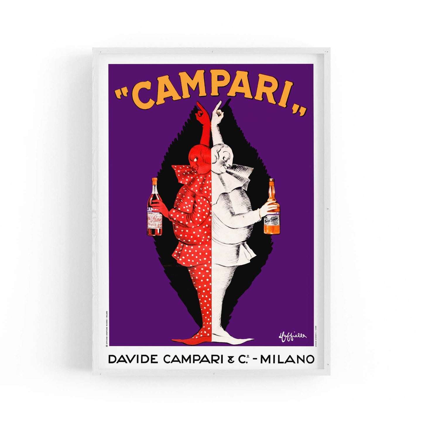 Vintage Campari Advert Italian Restaurant Wall Art #1 - The Affordable Art Company