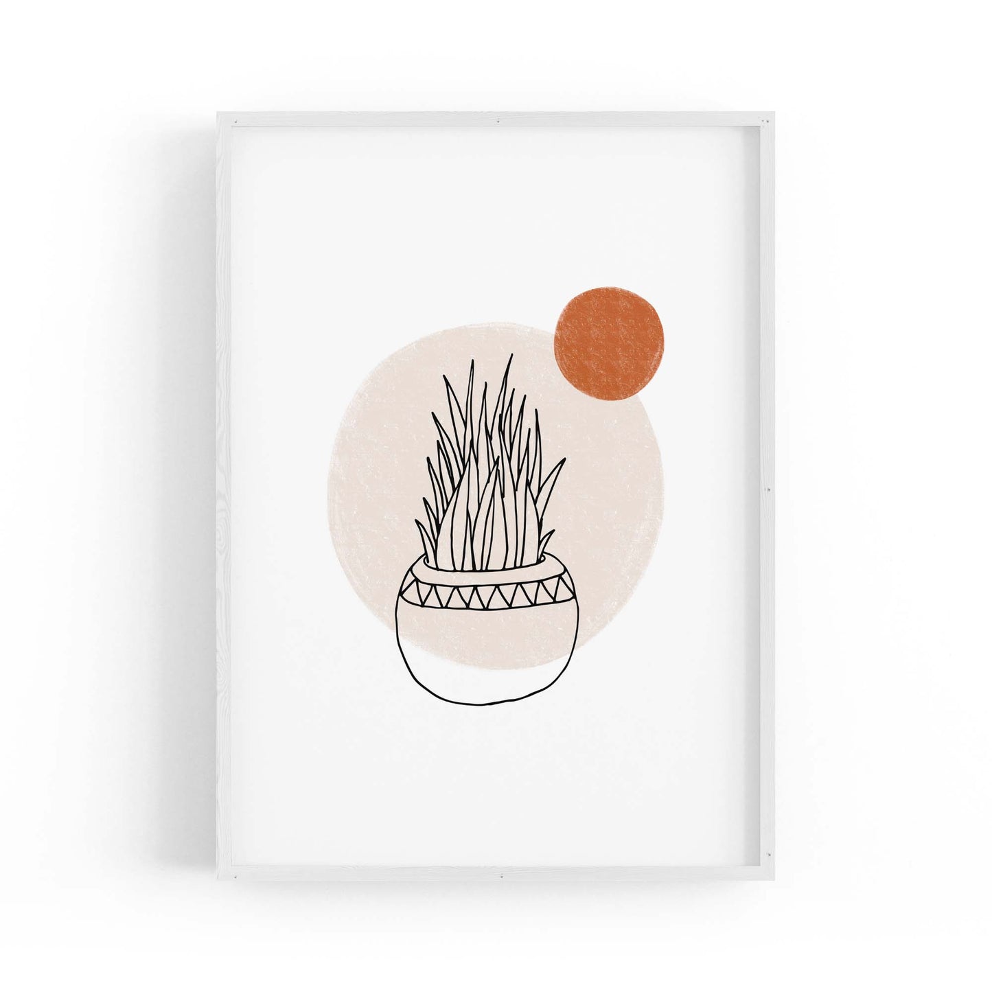 Modern Abstract Shape Minimal Retro Wall Art #10 - The Affordable Art Company