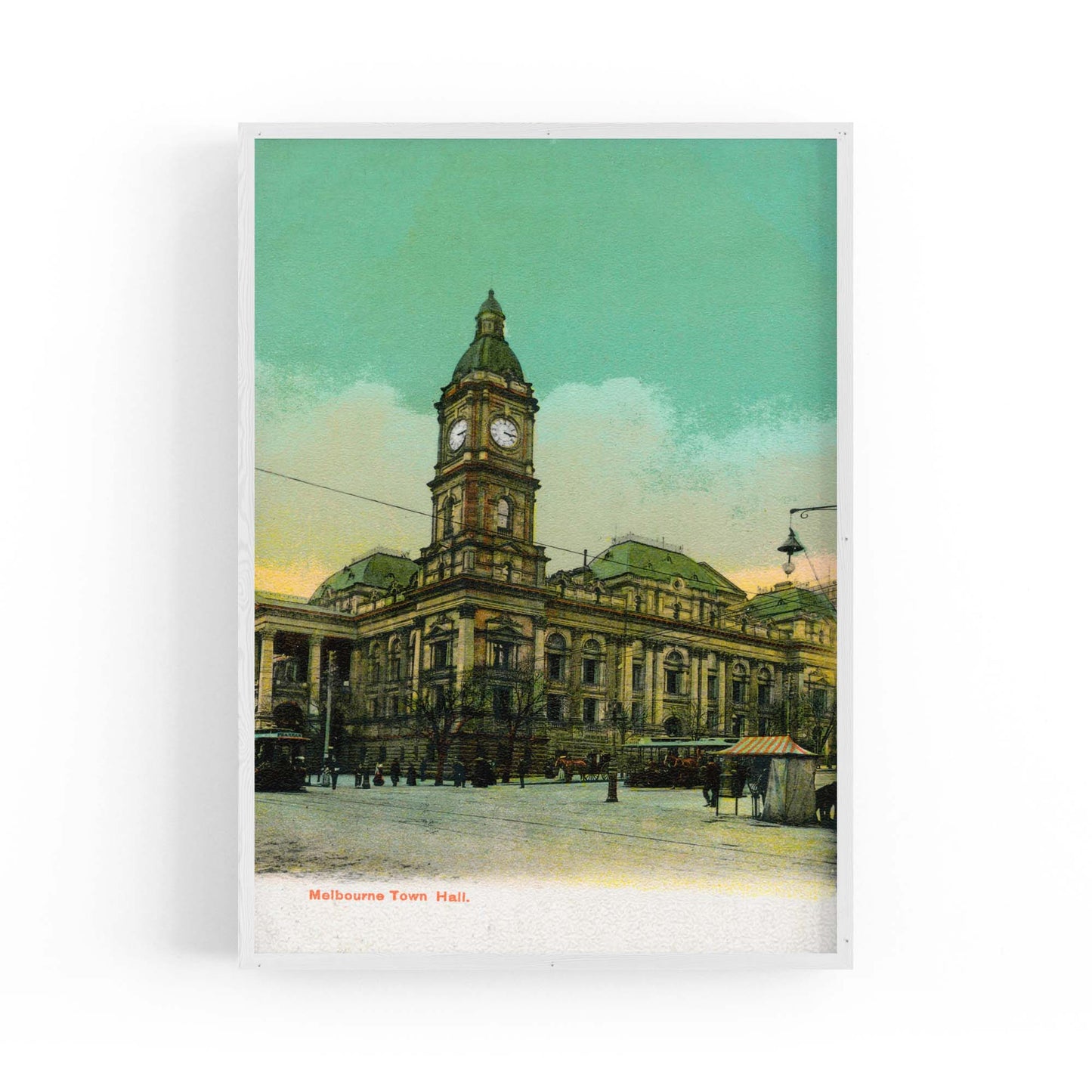 Town Hall, Melbourne Vintage Painting Wall Art #2 - The Affordable Art Company