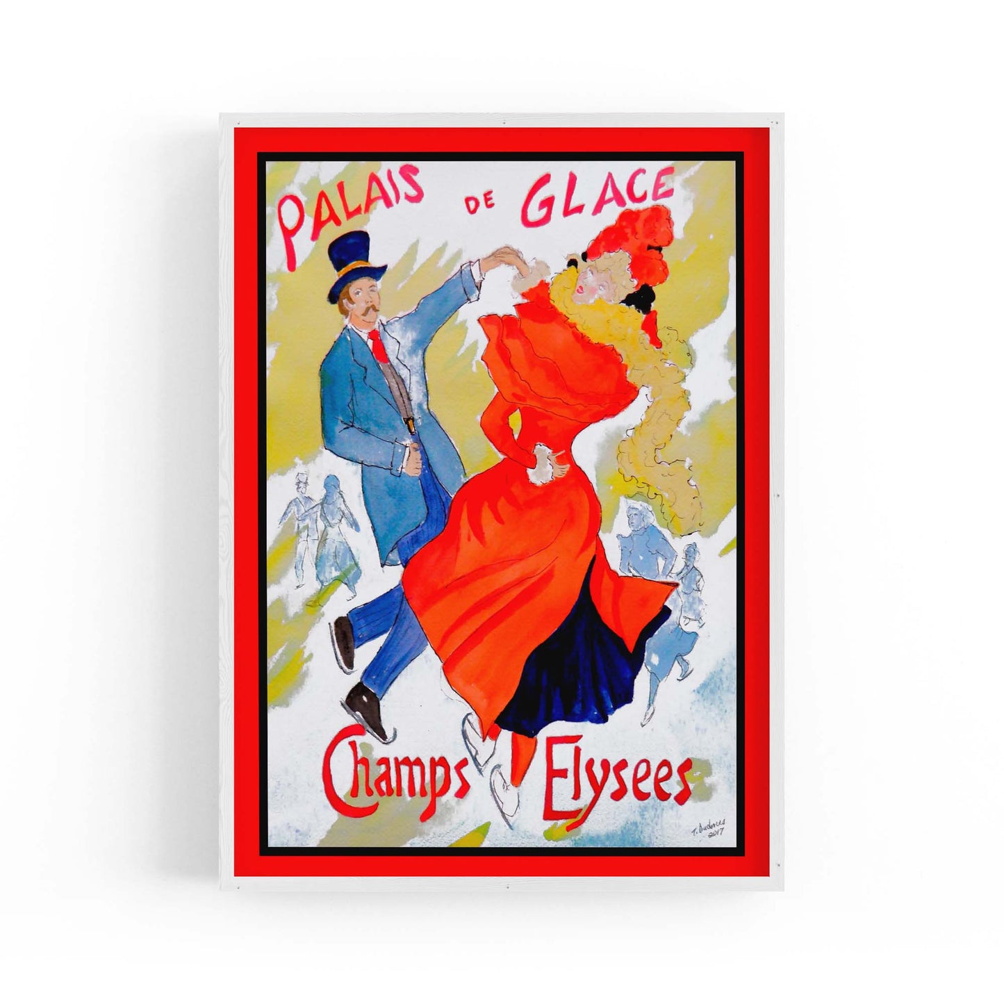 French Palais de Glace Vintage Advert Wall Art - The Affordable Art Company