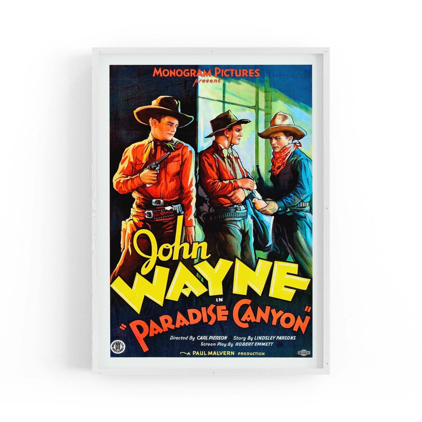 John Wayne Vintage Movie Advert Wall Art - The Affordable Art Company