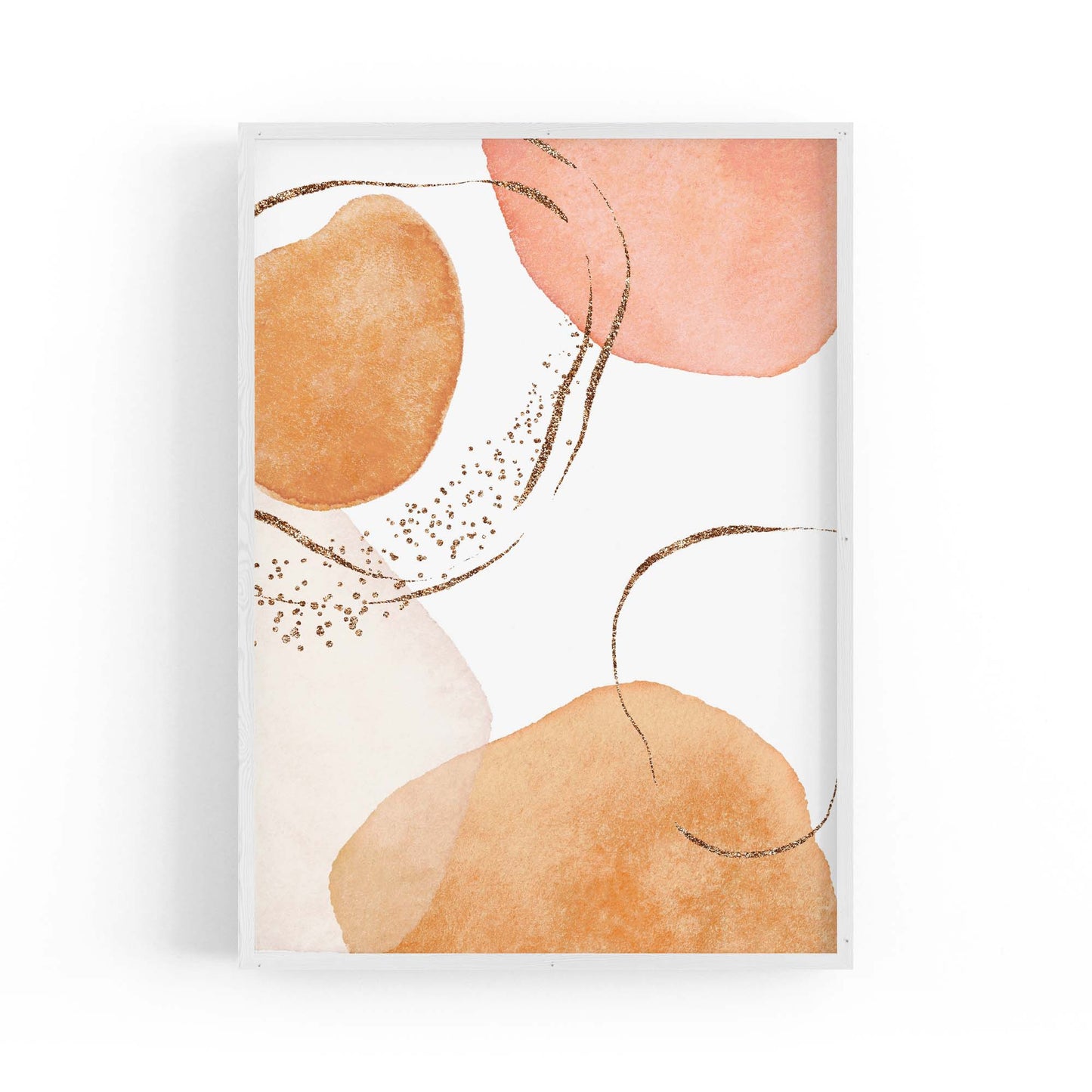 Abstract Modern Watercolour Shapes Painting Wall Art #11 - The Affordable Art Company