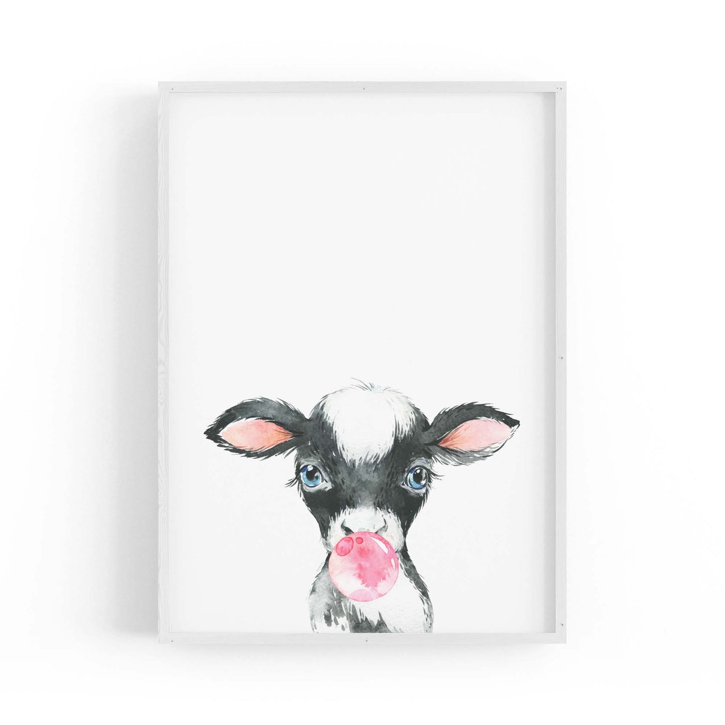 Cute Baby Cow Nursery Animal Gift Wall Art #3 - The Affordable Art Company
