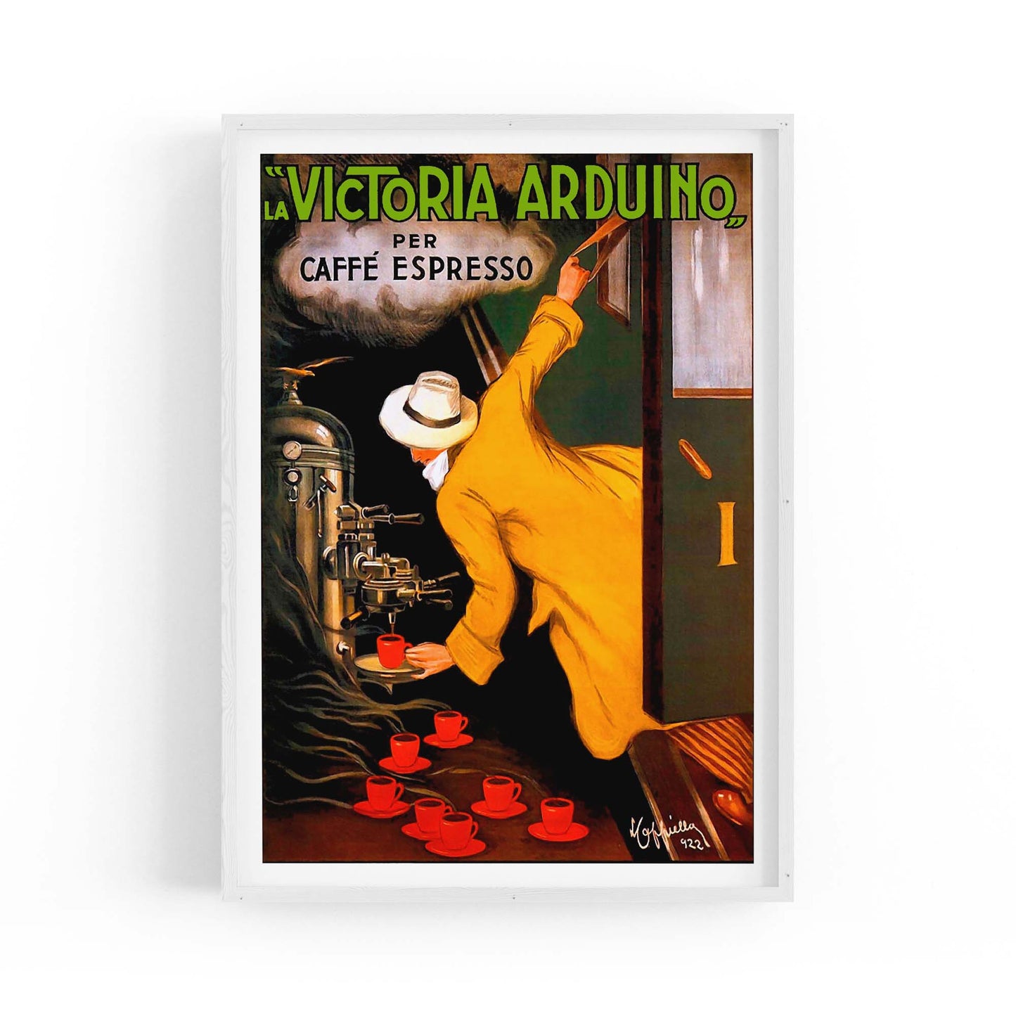 Vintage "La Victoria" Coffee Cafe Kitchen Wall Art - The Affordable Art Company