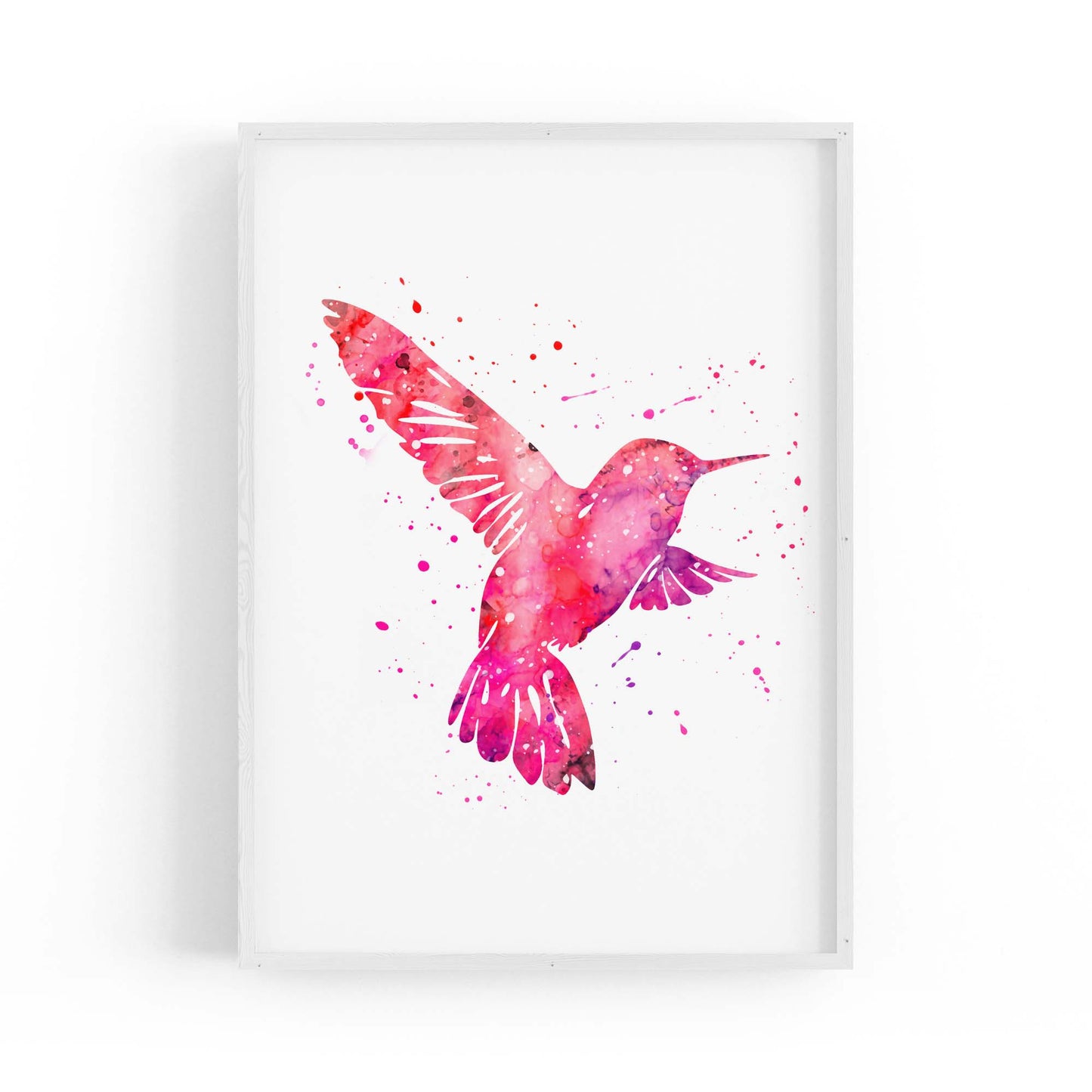 Watercolour Hummingbird Bird Nursery Wall Art #3 - The Affordable Art Company