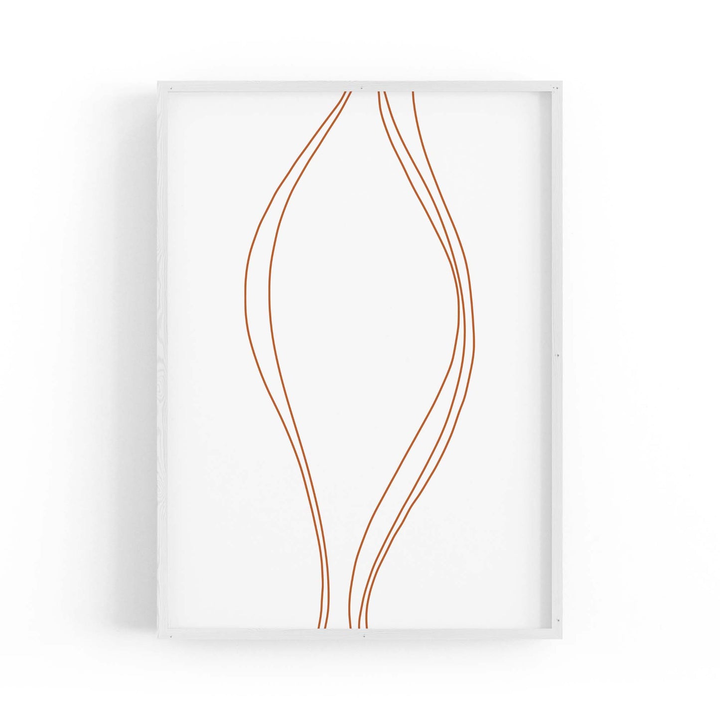 Minimal Waves Line Abstract Wall Art #1 - The Affordable Art Company