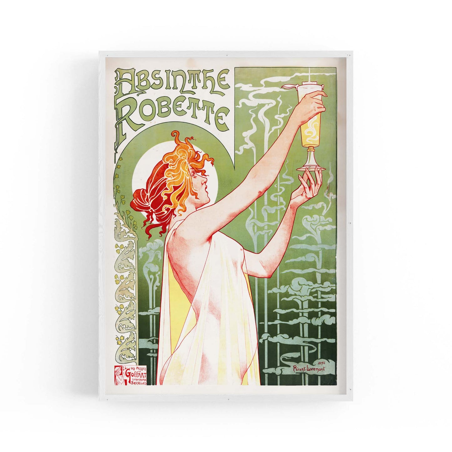 French Absinthe Vintage Advert Bar Cafe Wall Art - The Affordable Art Company