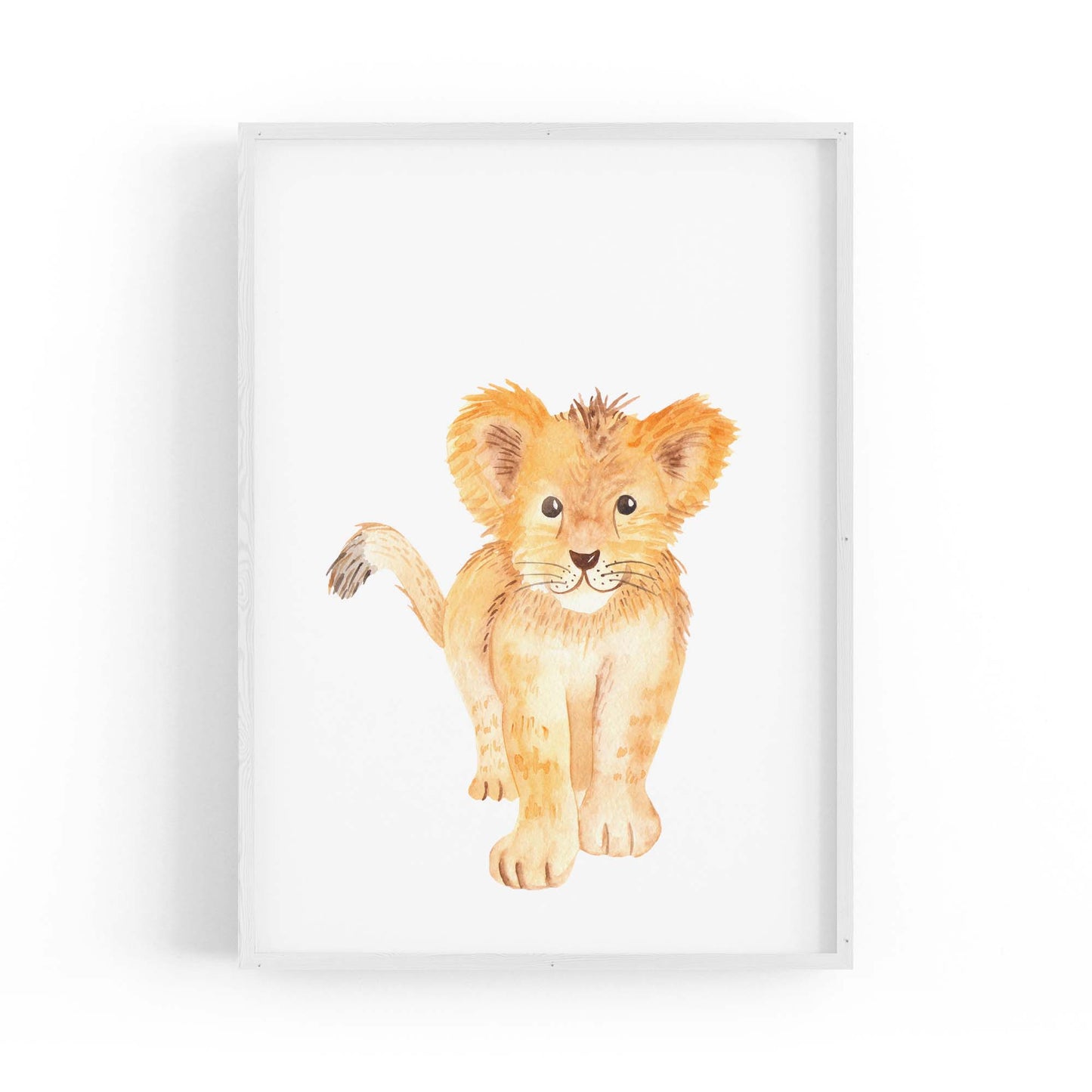 Cartoon Lion Cub Cute Nursery Baby Animal Art #2 - The Affordable Art Company