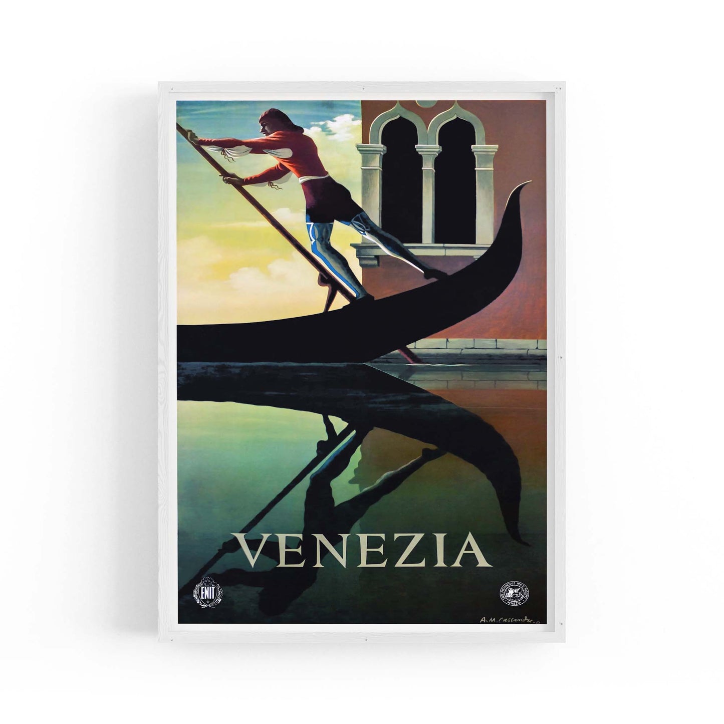 Venice Italy Vintage Travel Advert Wall Art - The Affordable Art Company