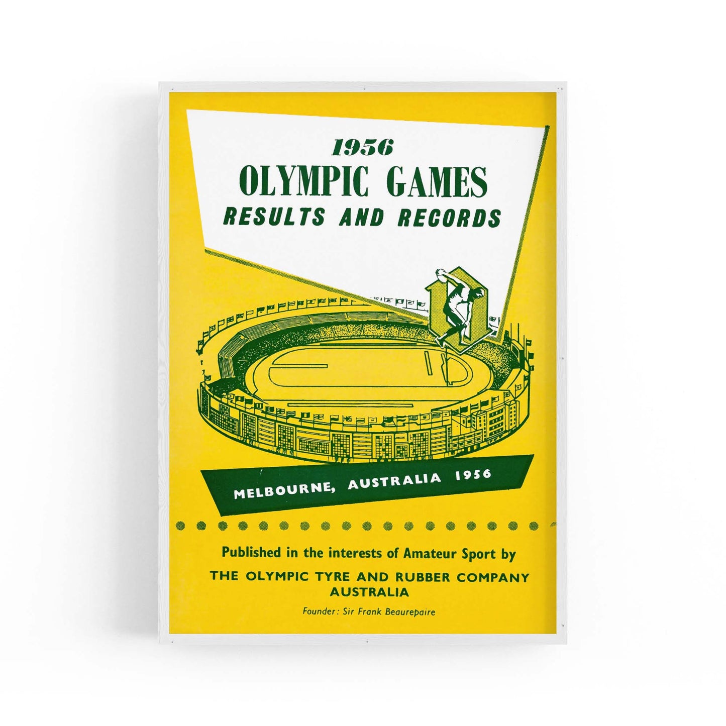 Olympic Games Melbourne (1956) Vintage Wall Art #2 - The Affordable Art Company