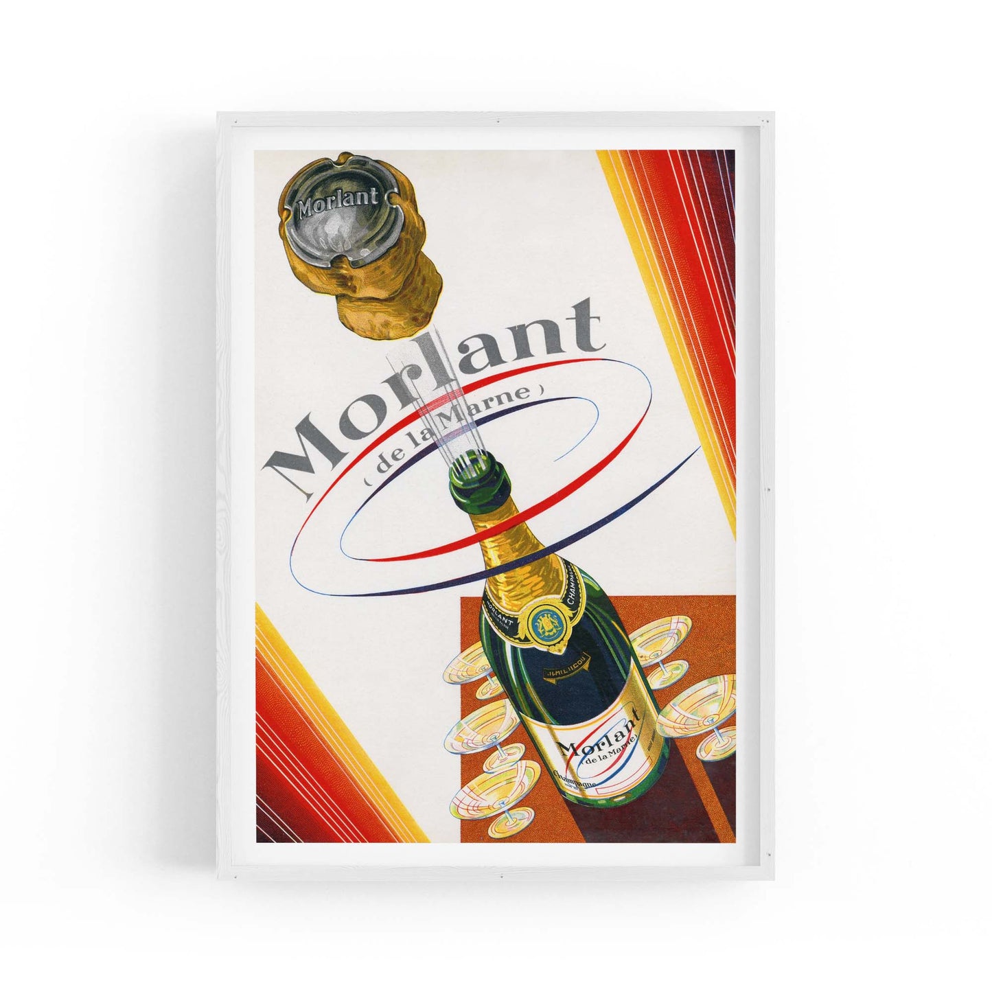 Morlant Champagne Vintage Drinks Advert Wall Art - The Affordable Art Company