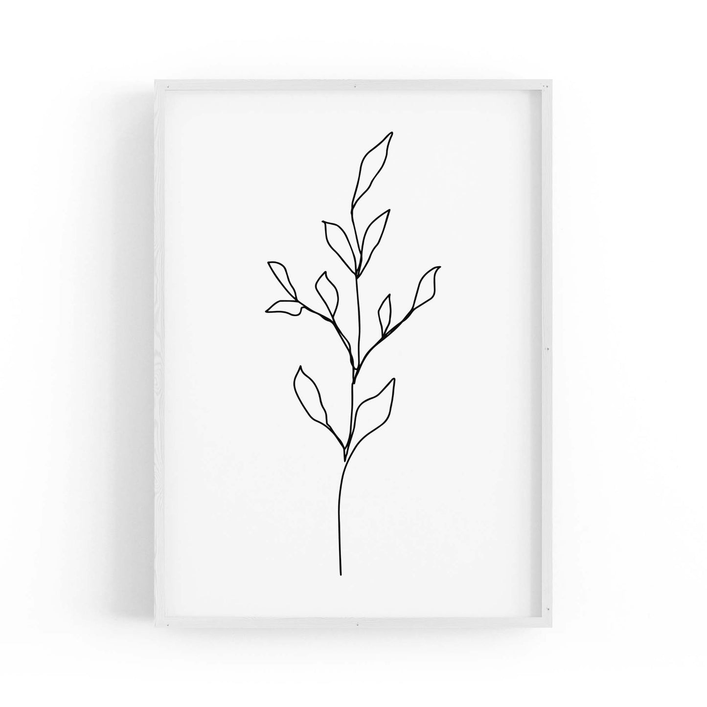 Minimal Floral Drawing Flower Abstract Wall Art #41 - The Affordable Art Company