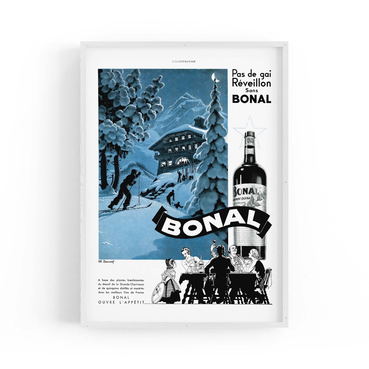 Bonal Vintage Advert Wall Art - The Affordable Art Company