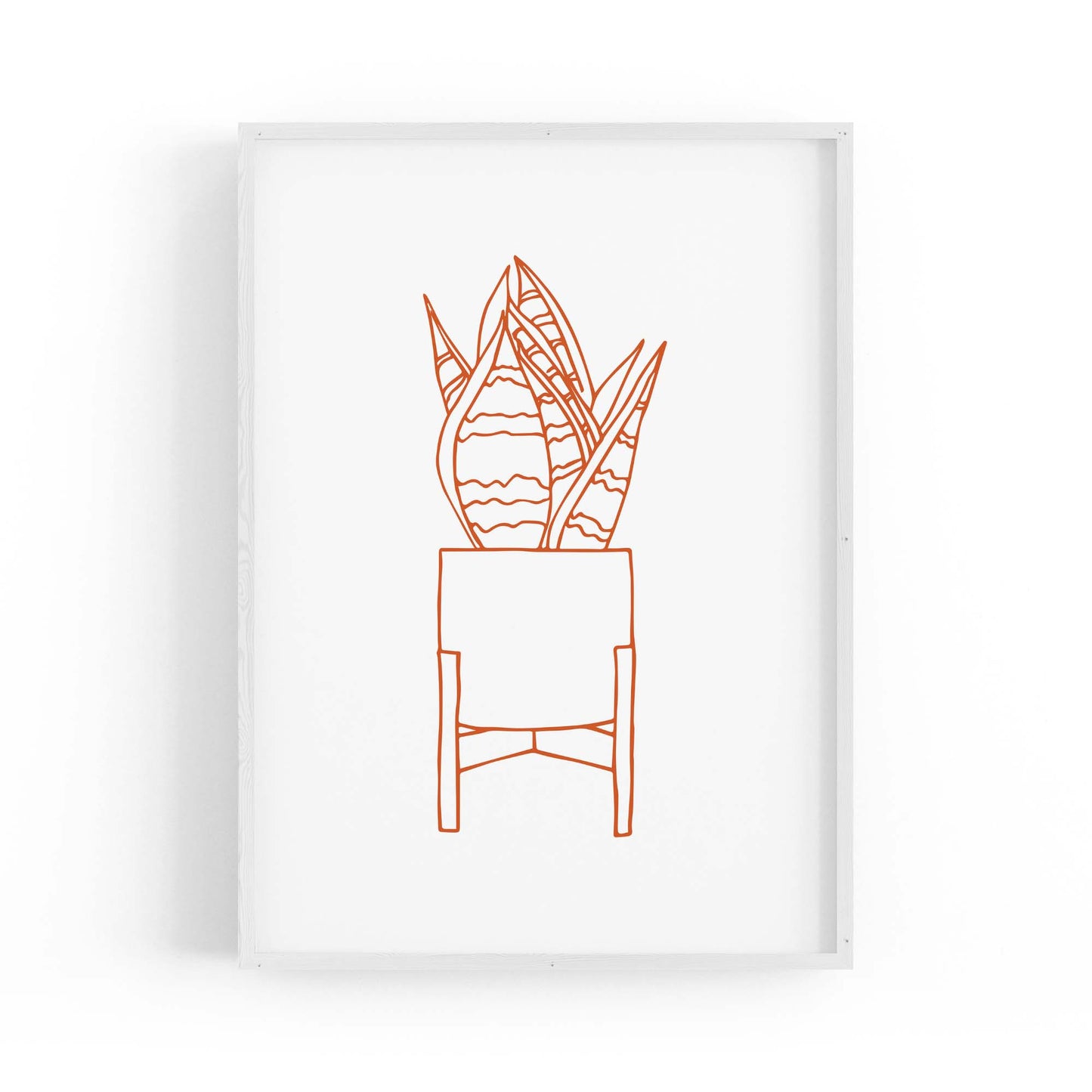 Abstract House Plant Minimal Living Room Wall Art #29 - The Affordable Art Company
