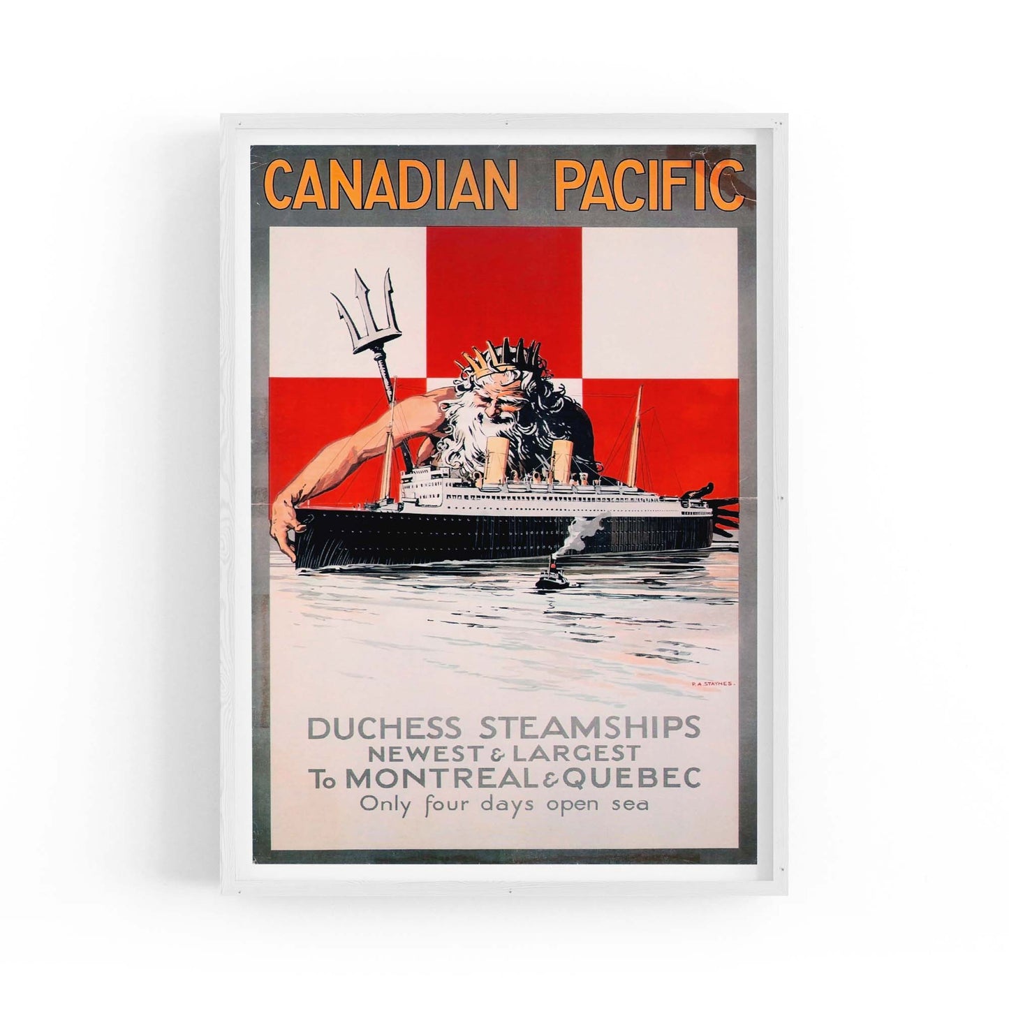 Canadian Pacific Vintage Shipping Advert Wall Art #3 - The Affordable Art Company