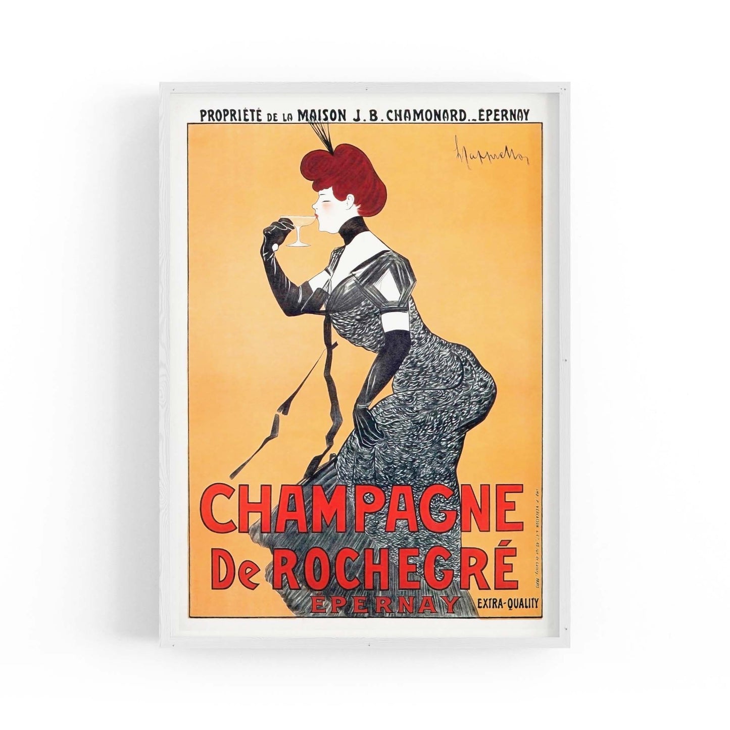 French Champagne Vintage Advert Wall Art - The Affordable Art Company