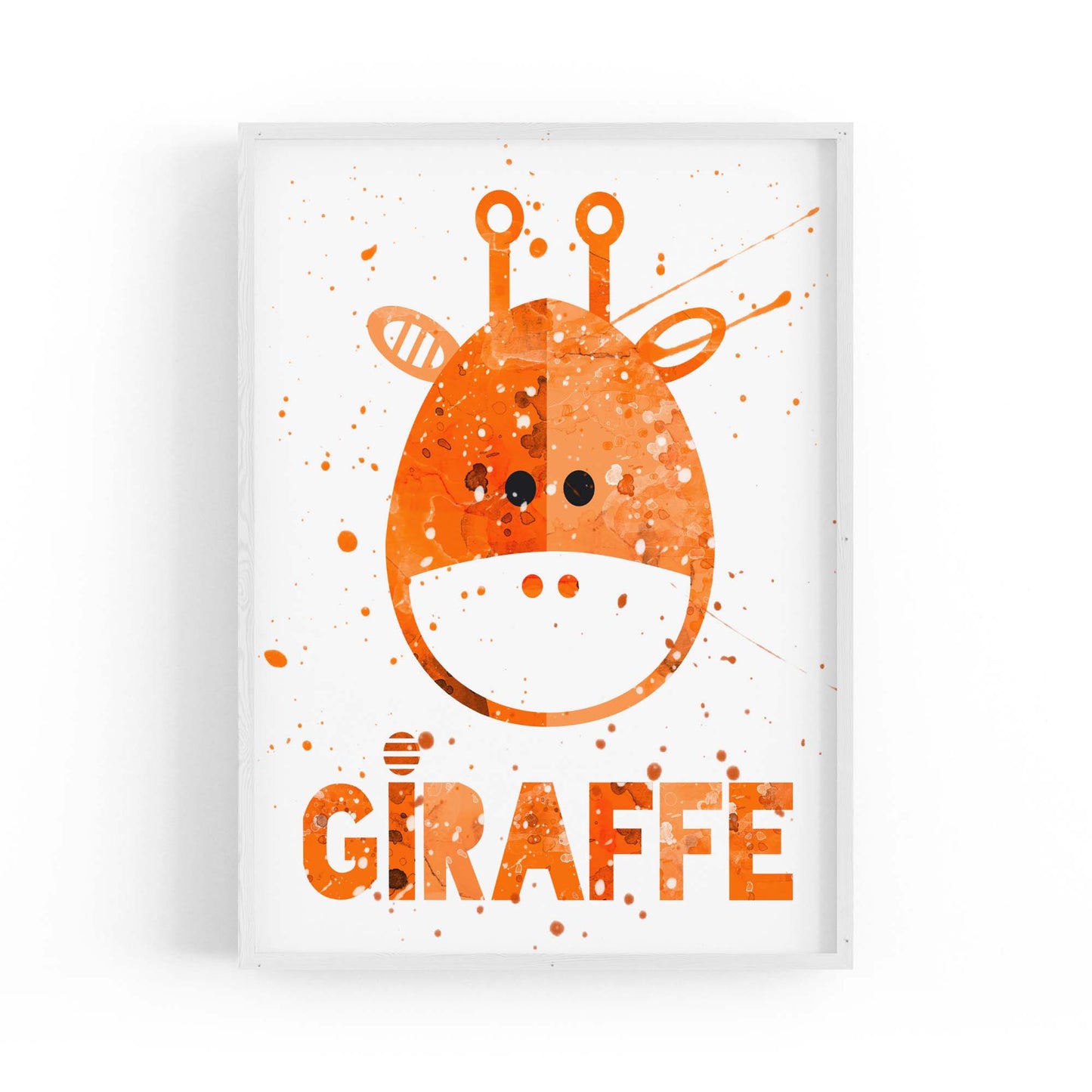 Cute Giraffe Nursery Babys Bedroom Wall Art - The Affordable Art Company