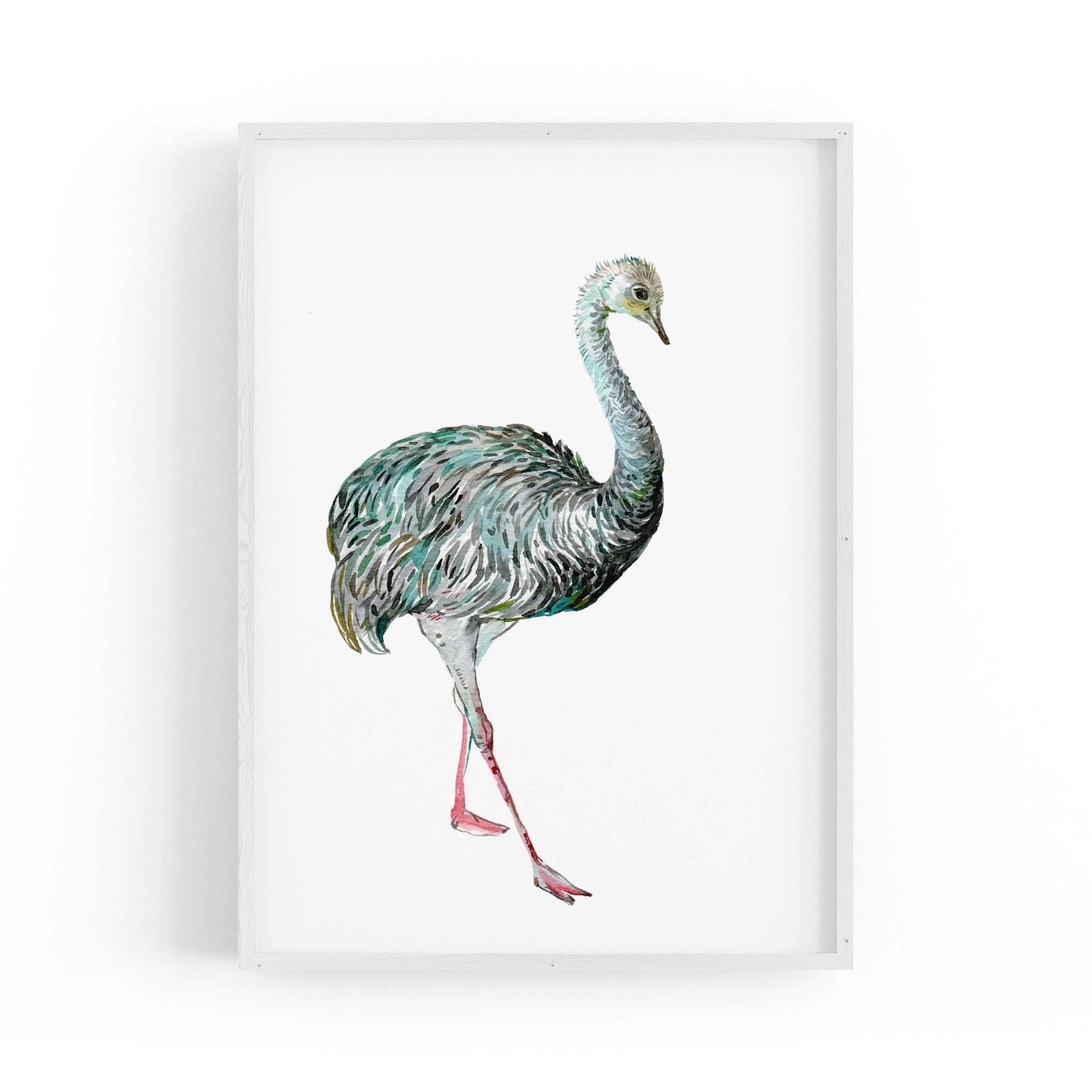 Australian Emu Painting Animal Nursery Wall Art #2 - The Affordable Art Company