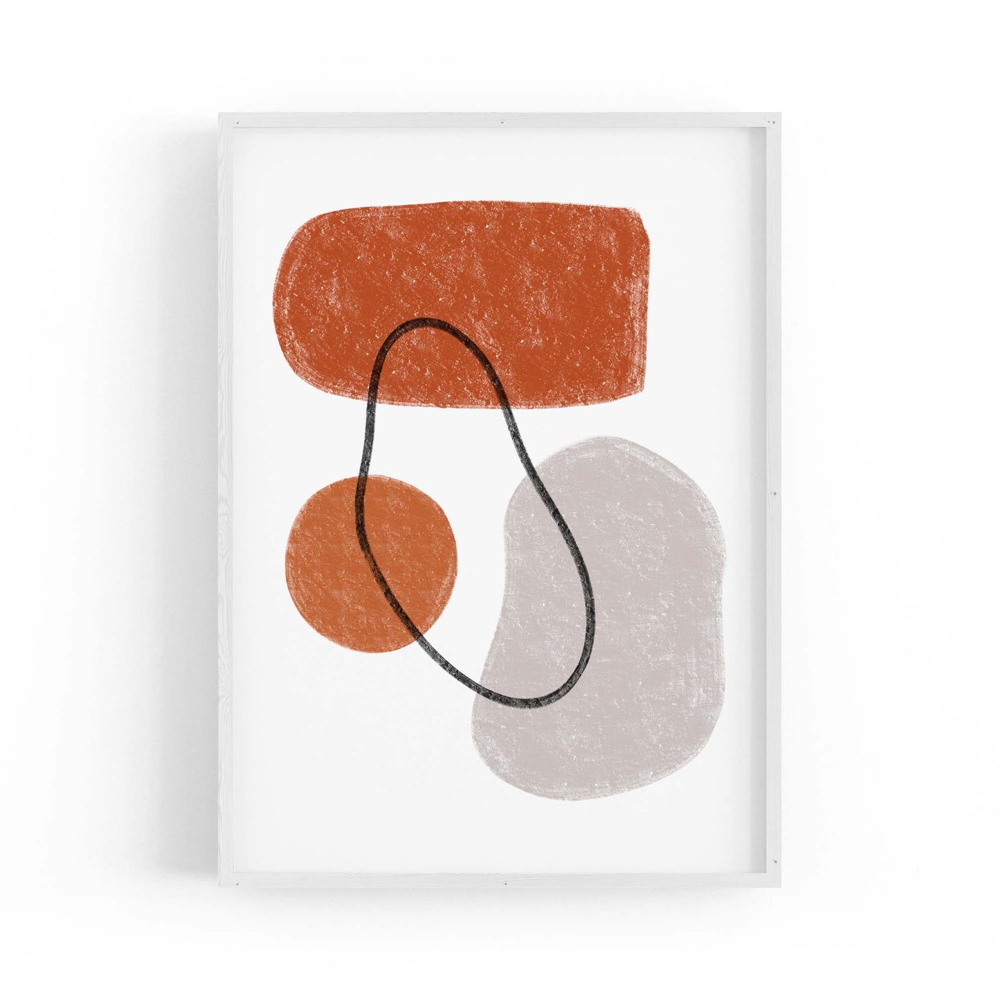 Modern Abstract Shape Minimal Retro Wall Art #3 - The Affordable Art Company