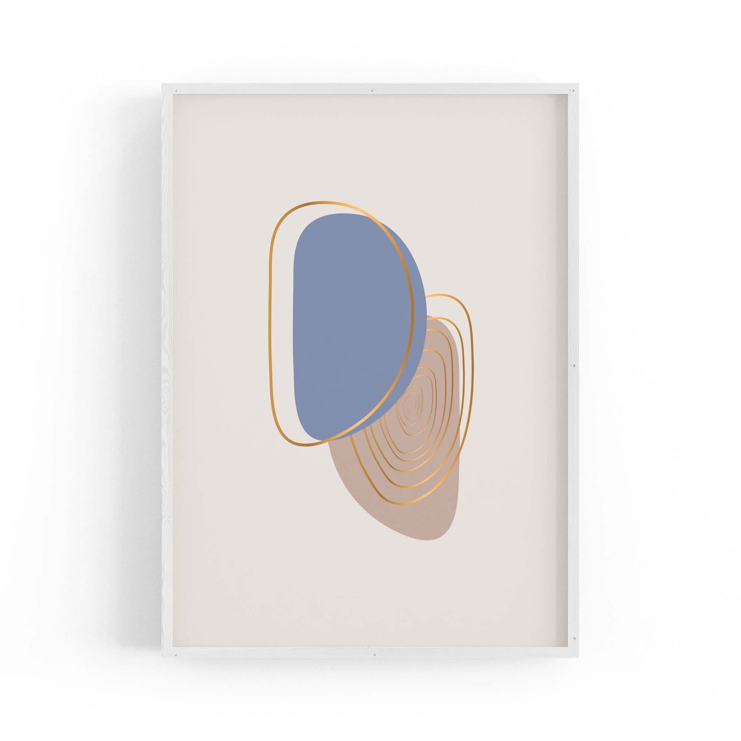 Pale Abstract Shapes Wall Art #6 - The Affordable Art Company