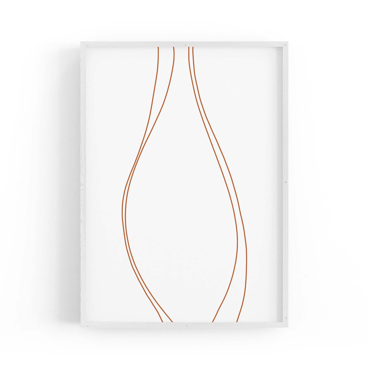 Minimal Waves Line Abstract Wall Art #2 - The Affordable Art Company