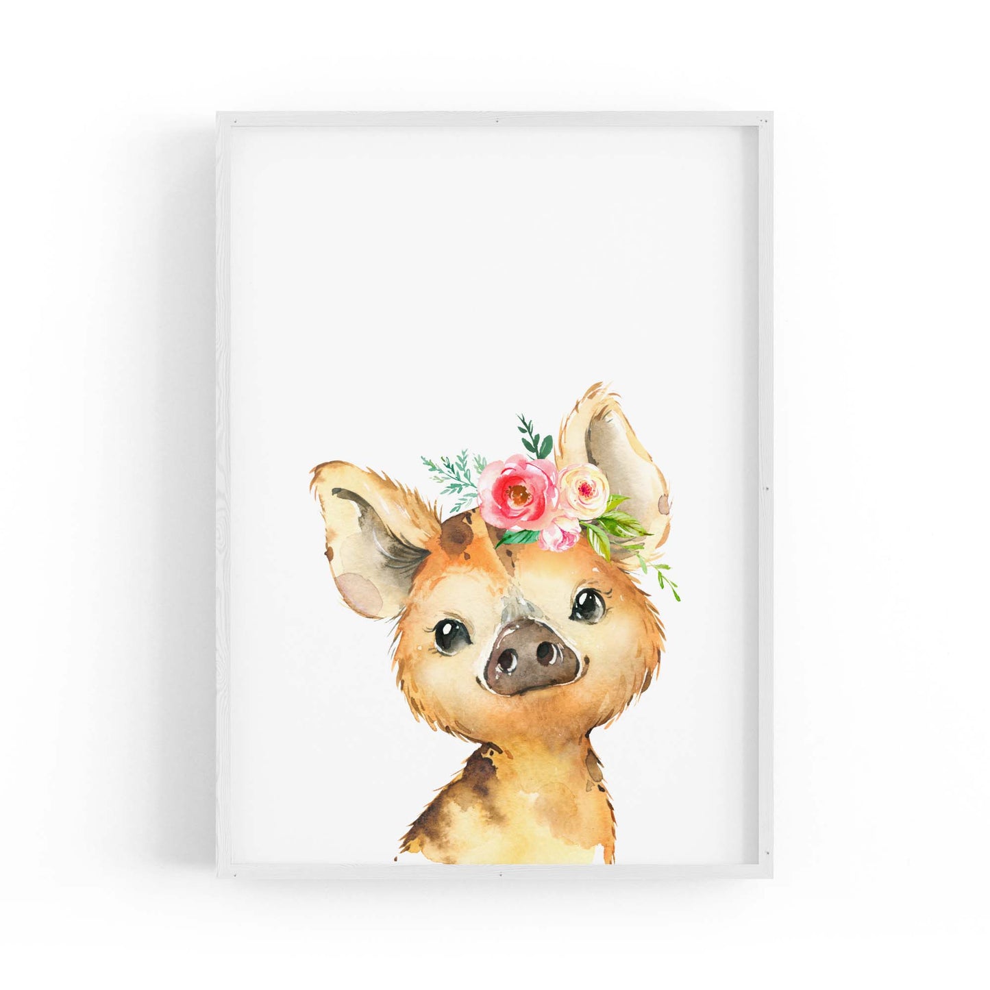 Cute Baby Pig Piglet Nursery Animal Gift Wall Art #2 - The Affordable Art Company