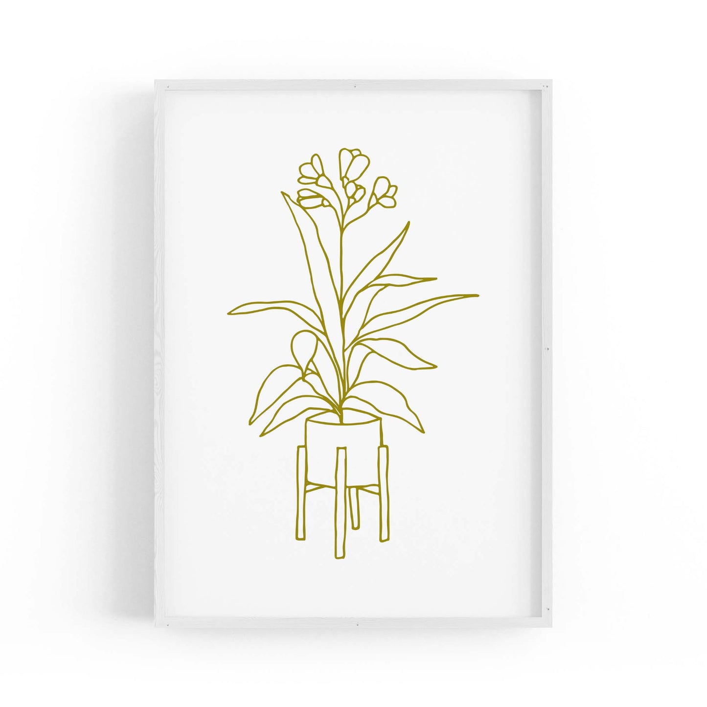 Abstract House Plant Minimal Living Room Wall Art #28 - The Affordable Art Company