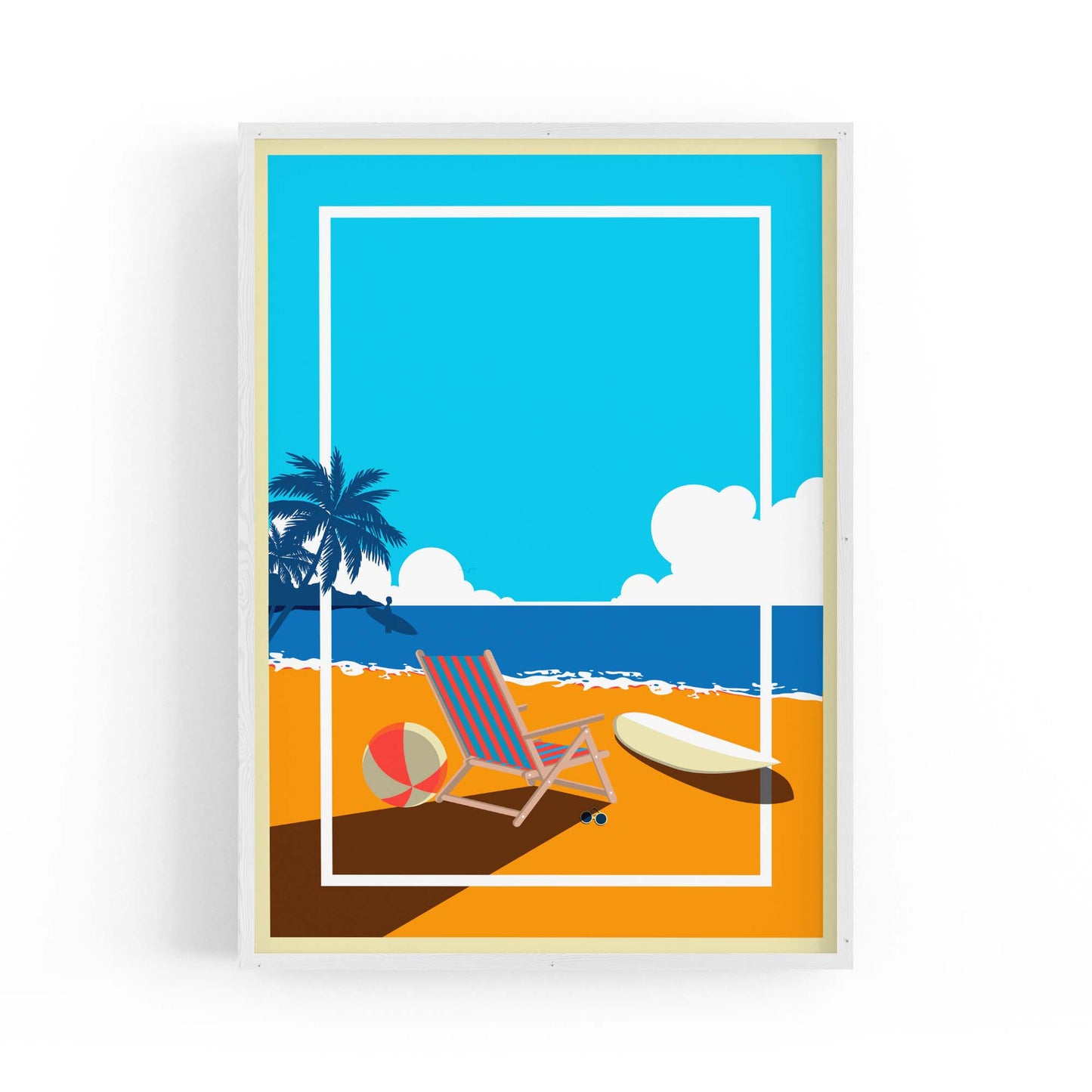 Retro Beach Summer Fashion Fun Glamour Wall Art #5 - The Affordable Art Company