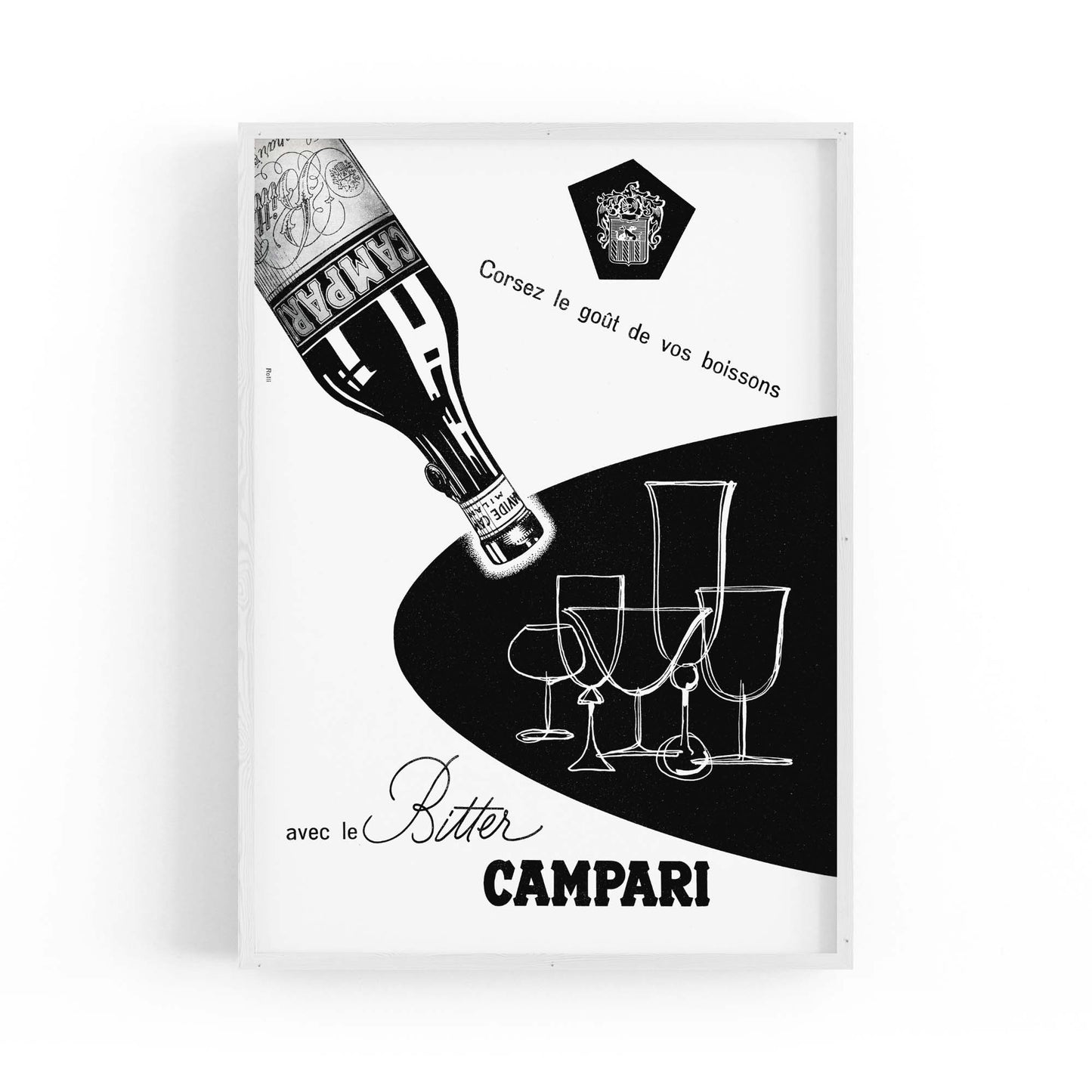 Bitter Campari Vintage Advert Wall Art - The Affordable Art Company