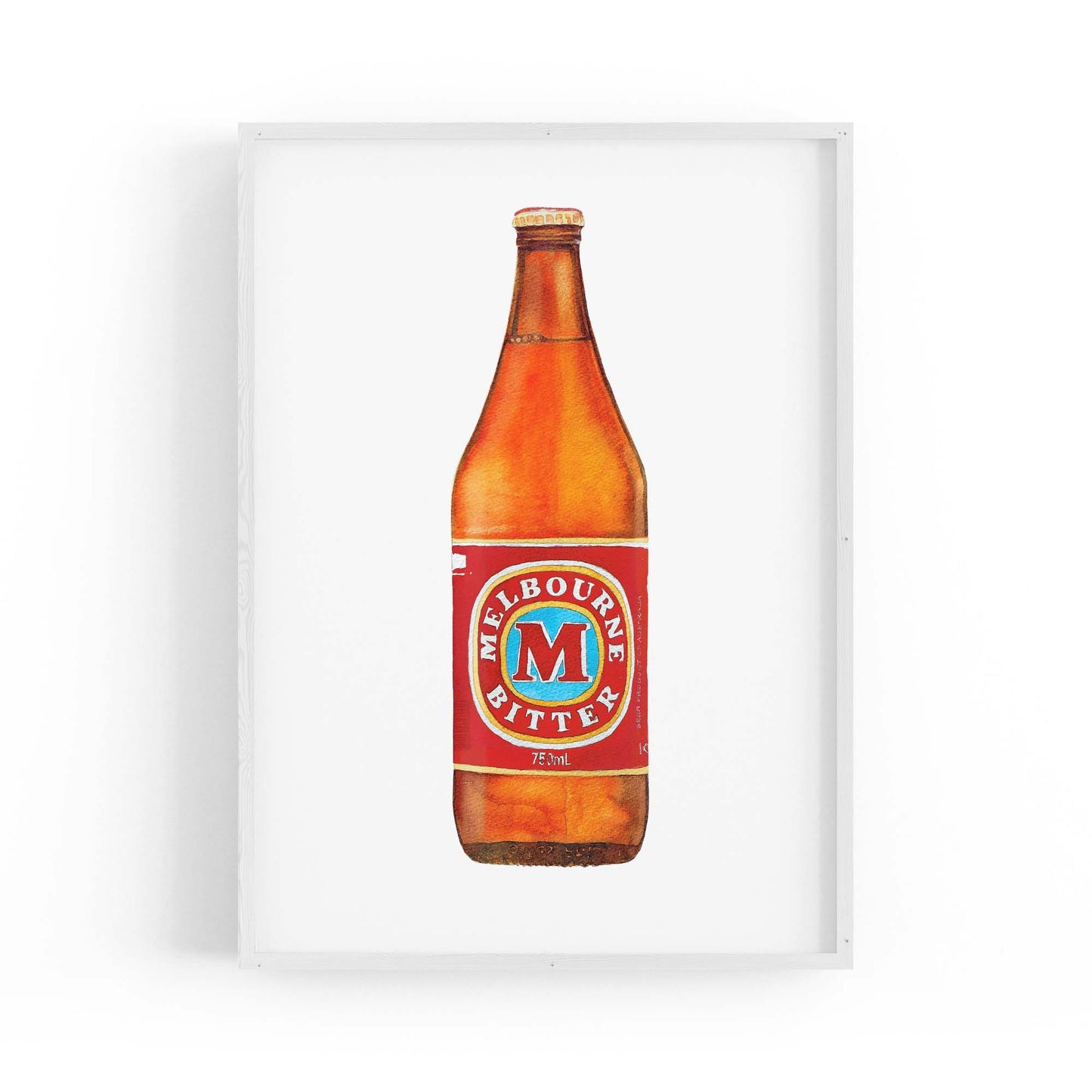 Melbourne Bitter Longneck Painting Wall Art - The Affordable Art Company