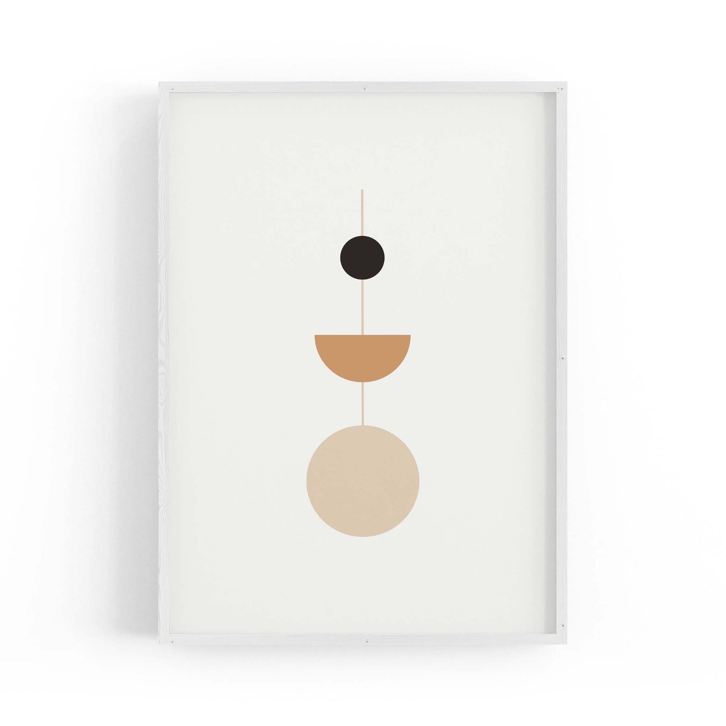 Minimal Pastel Abstract Retro Shapes Wall Art #3 - The Affordable Art Company