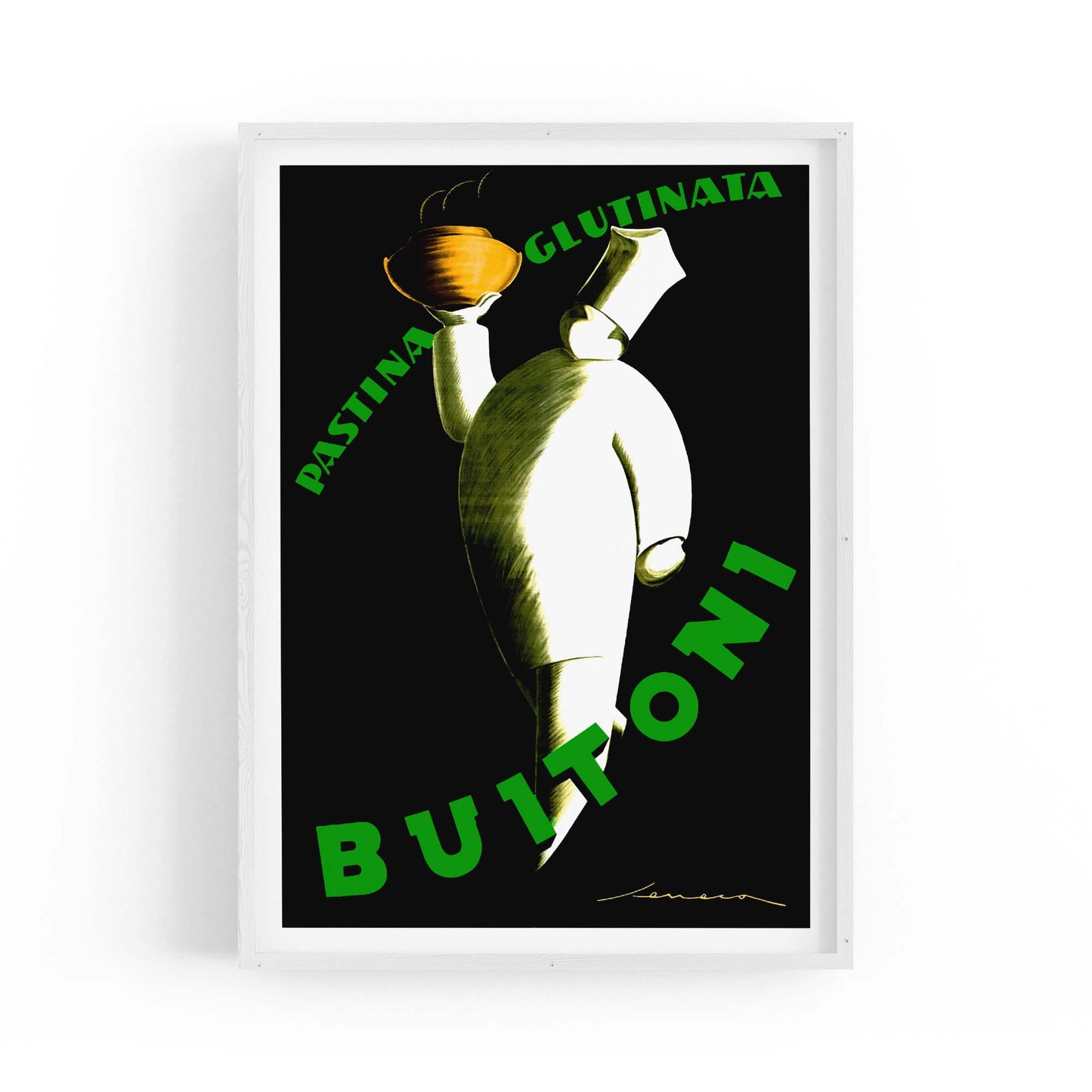 Buitoni Pasta Vintage Food Advert Wall Art - The Affordable Art Company