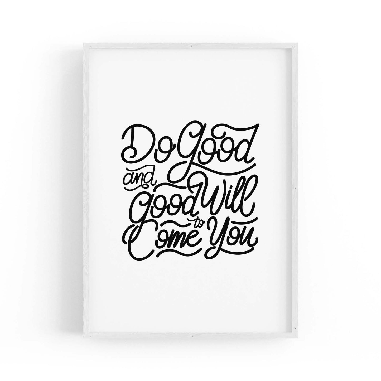 "Do Good" Inspirational Quote Artwork Wall Art - The Affordable Art Company